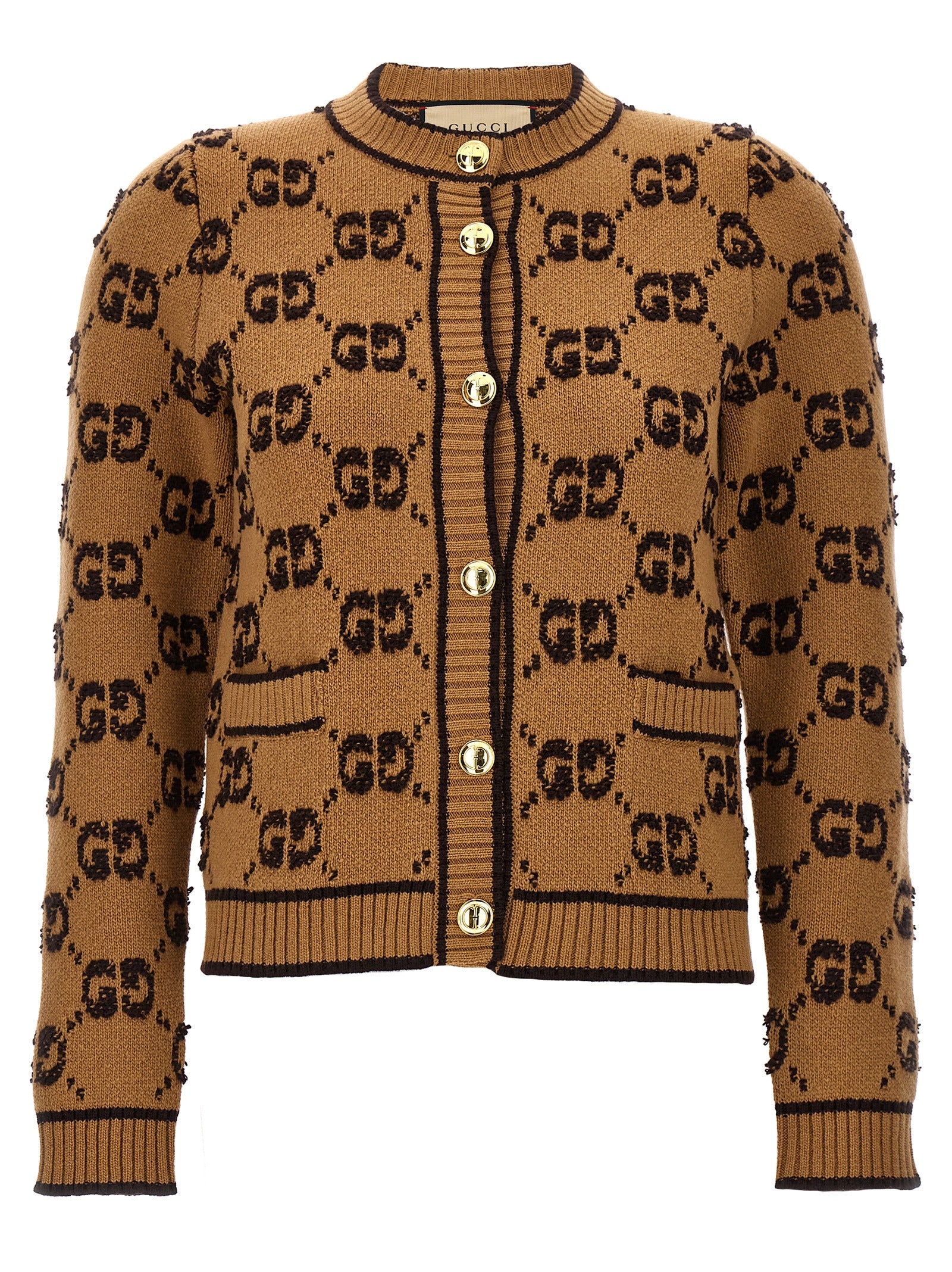 Gucci Beige Wool Cardigan