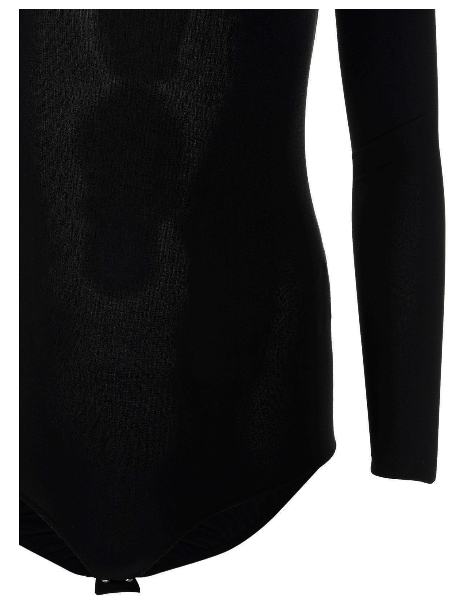 Maison Margiela Black Polyamide Bodysuit