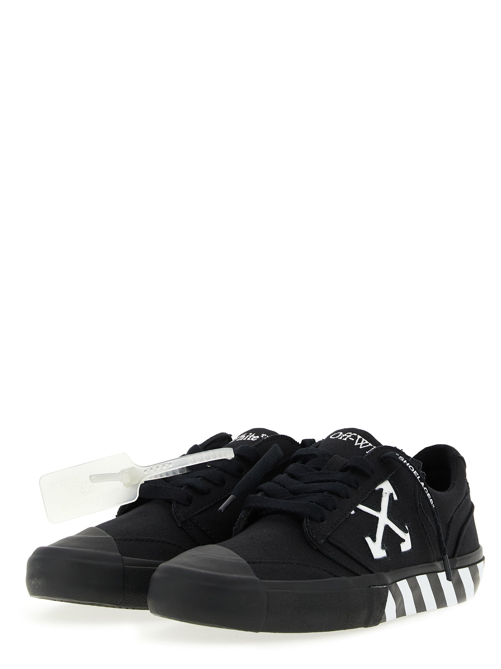Off-White Bicolor Cotton Low Top Sneakers