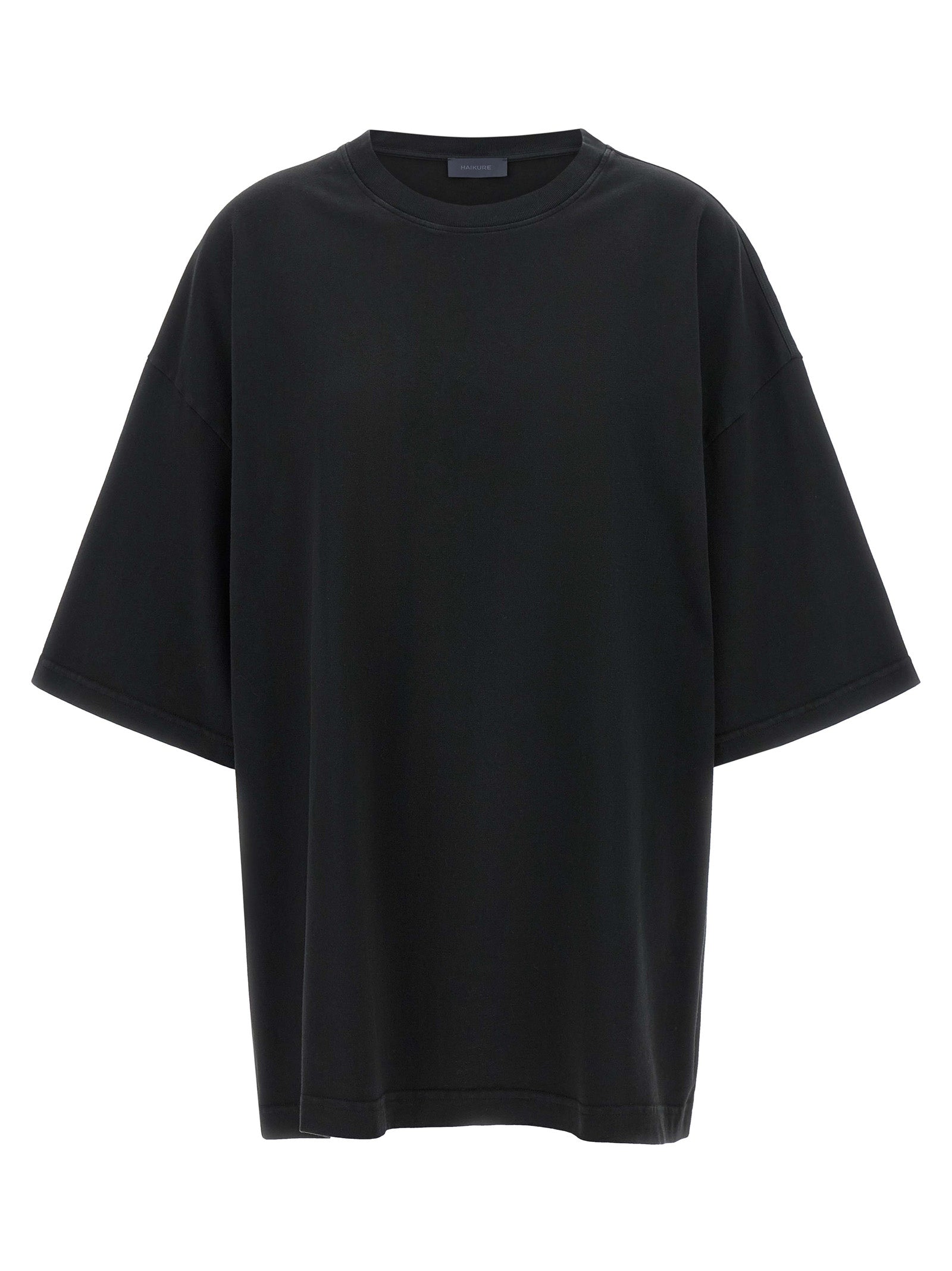 Haikure Black Cotton T-Shirt