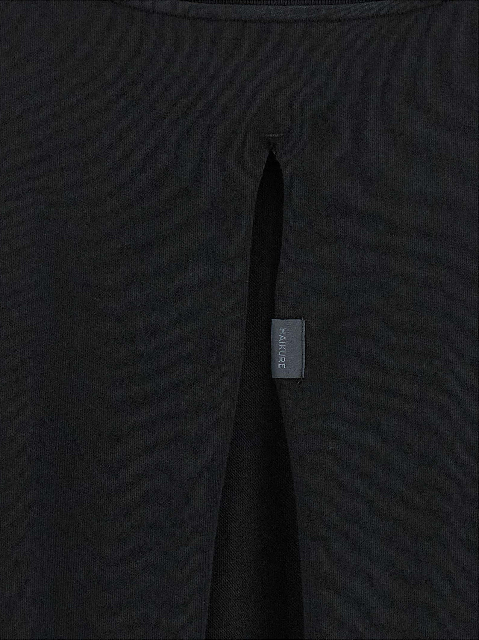 Haikure Black Cotton T-Shirt