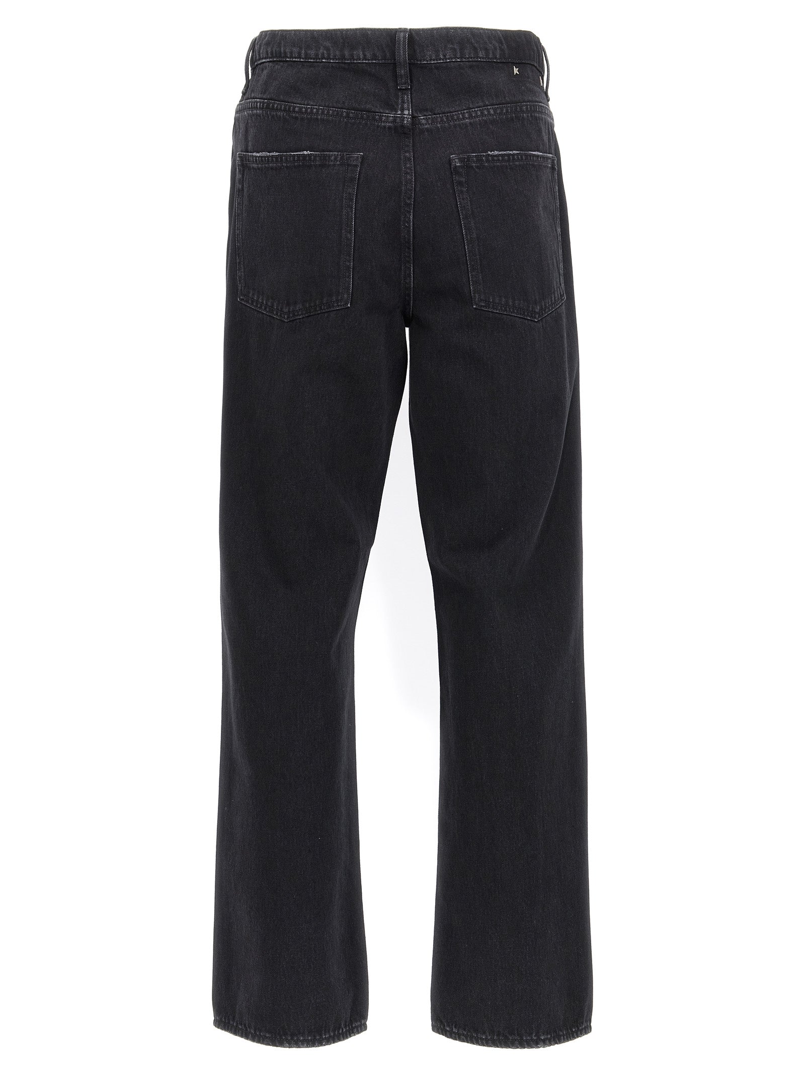 Golden Goose Black Cotton Straight-Leg Jeans