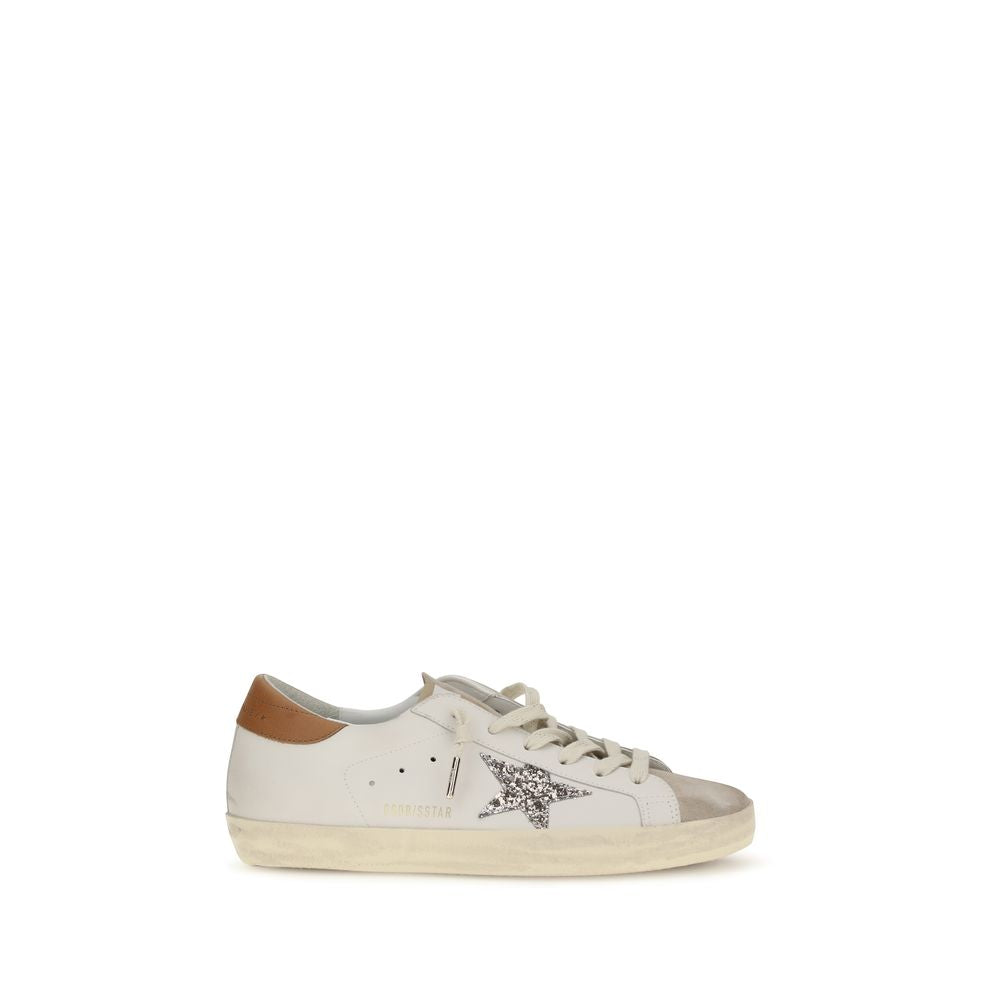 Golden Goose White Calf Leather Bos Taurus Low Top Sneakers