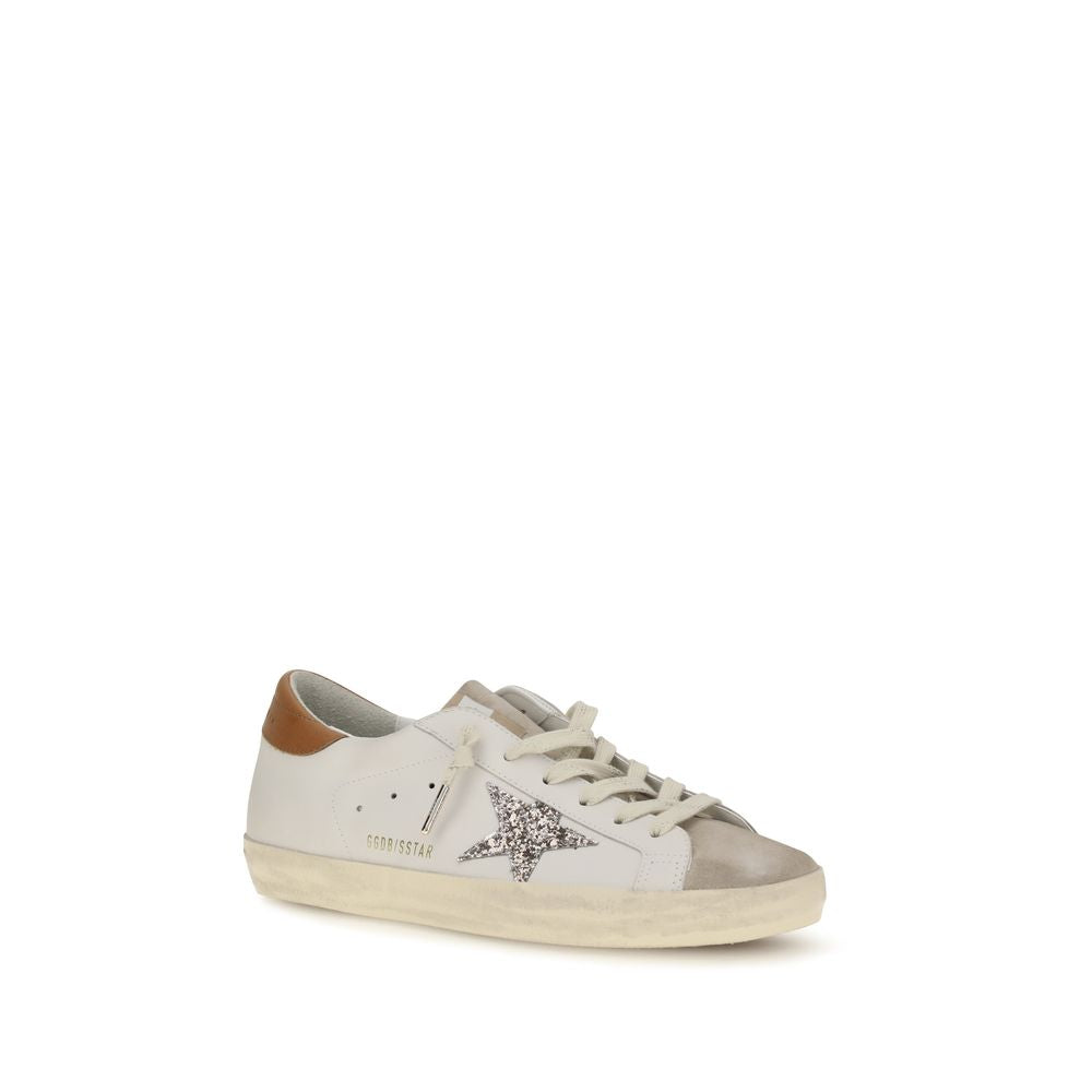 Golden Goose White Calf Leather Bos Taurus Low Top Sneakers