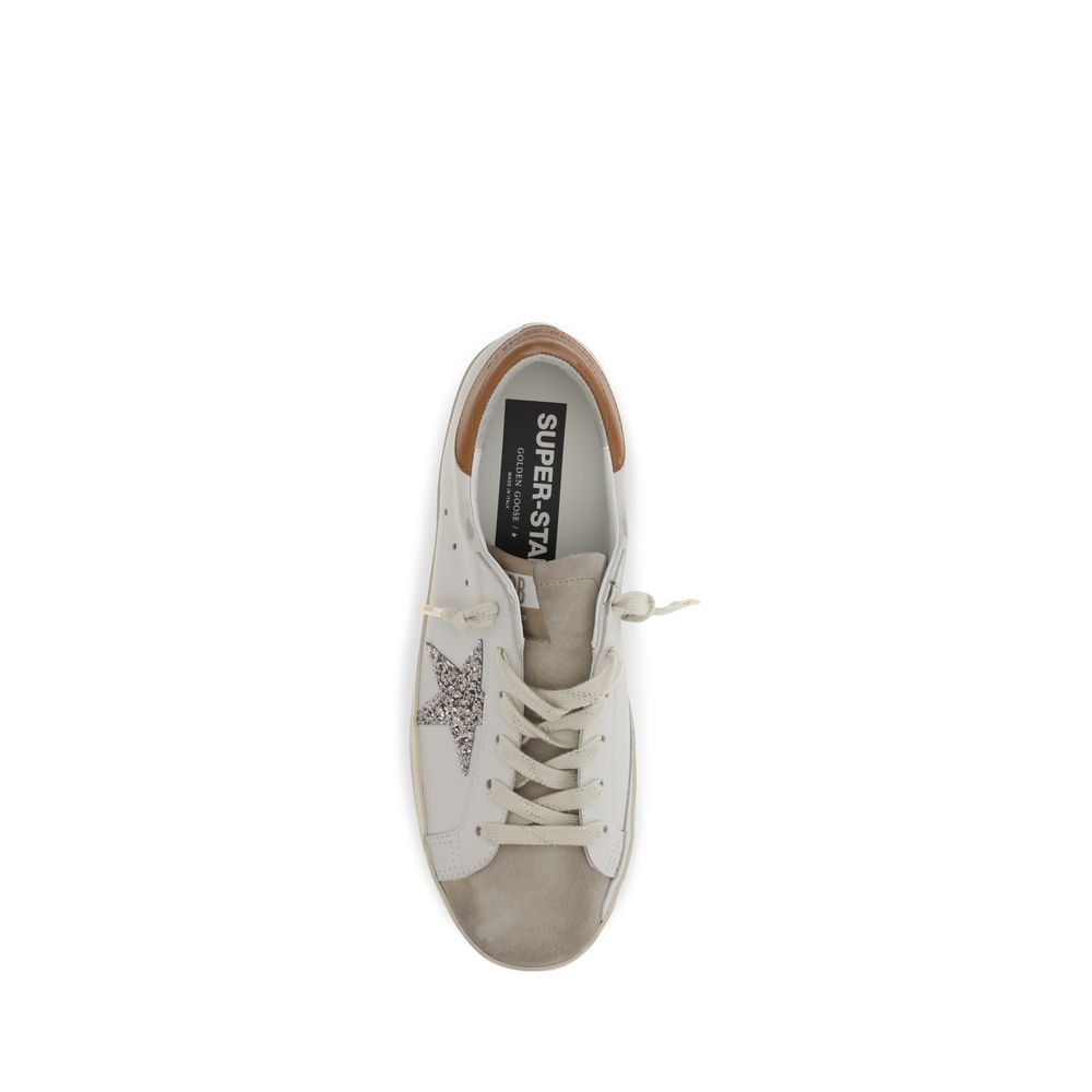Golden Goose White Calf Leather Bos Taurus Low Top Sneakers