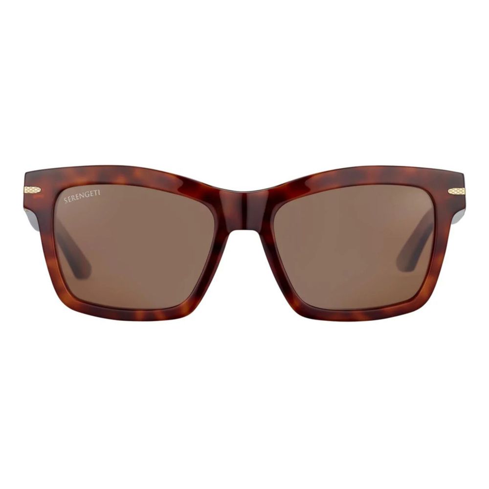 Serengeti Brown Resin Sunglasses