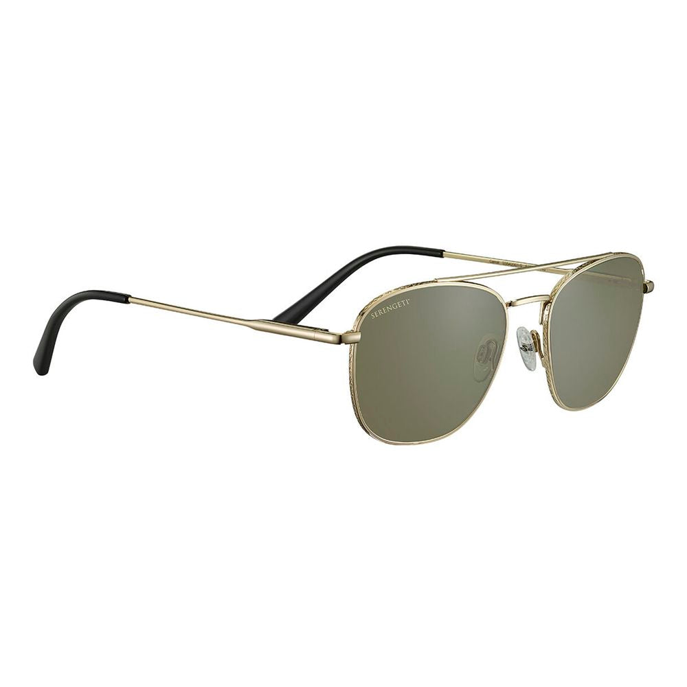 Serengeti Gold Plastic Sunglasses