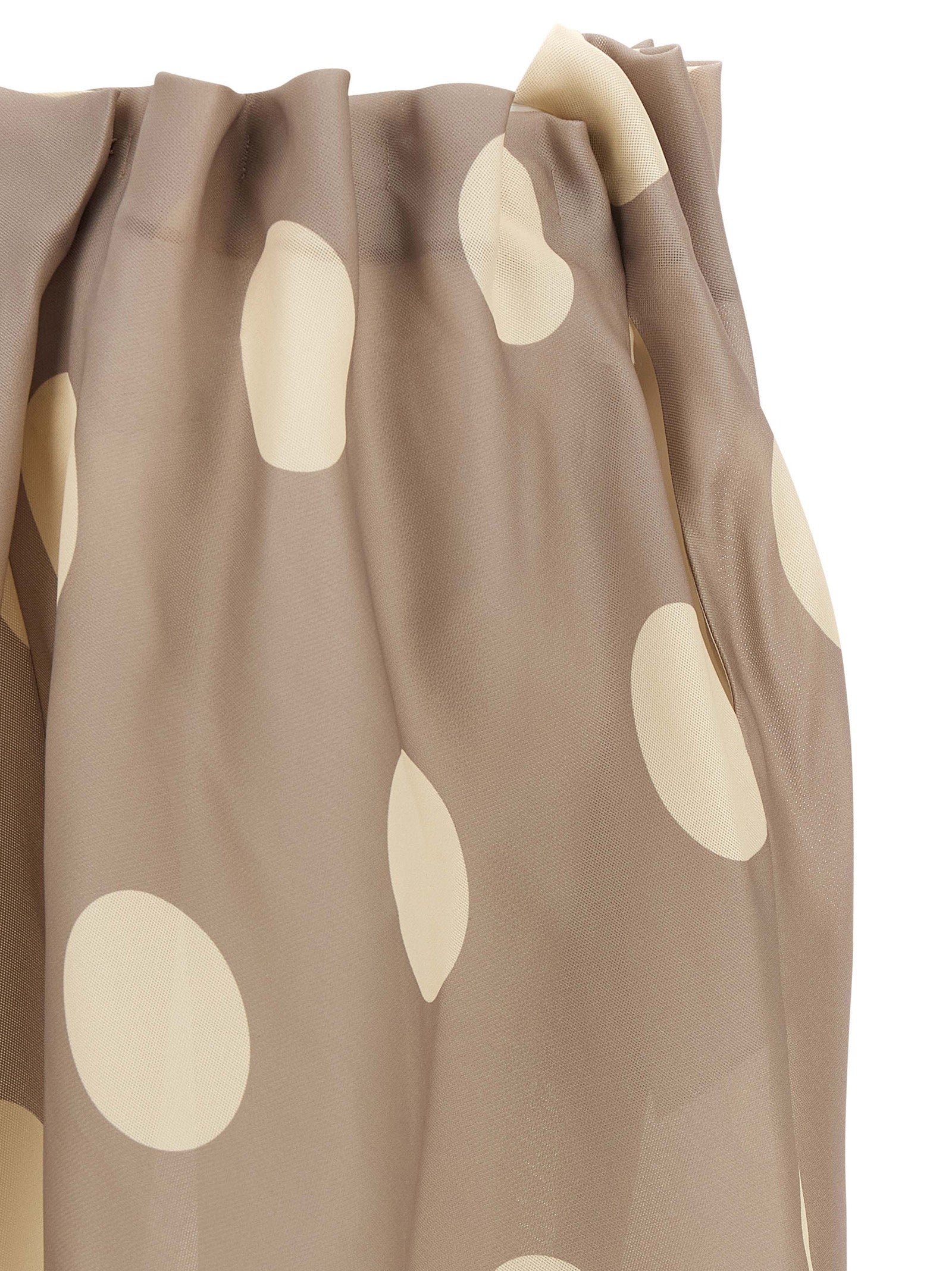 Khaite Gray Silk Mini Skirt