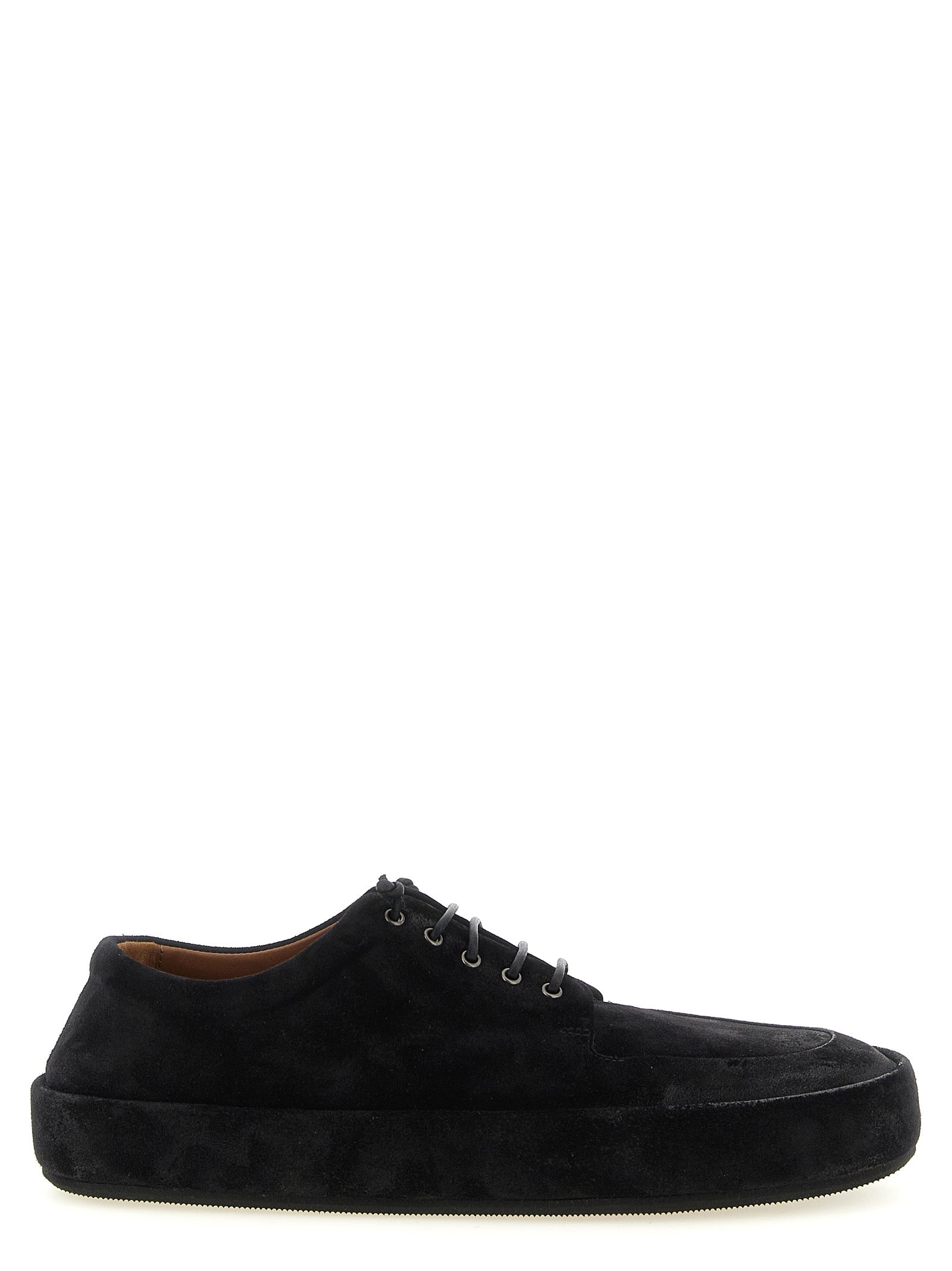 Marsell Black Calfskin Oxfords And Derbies