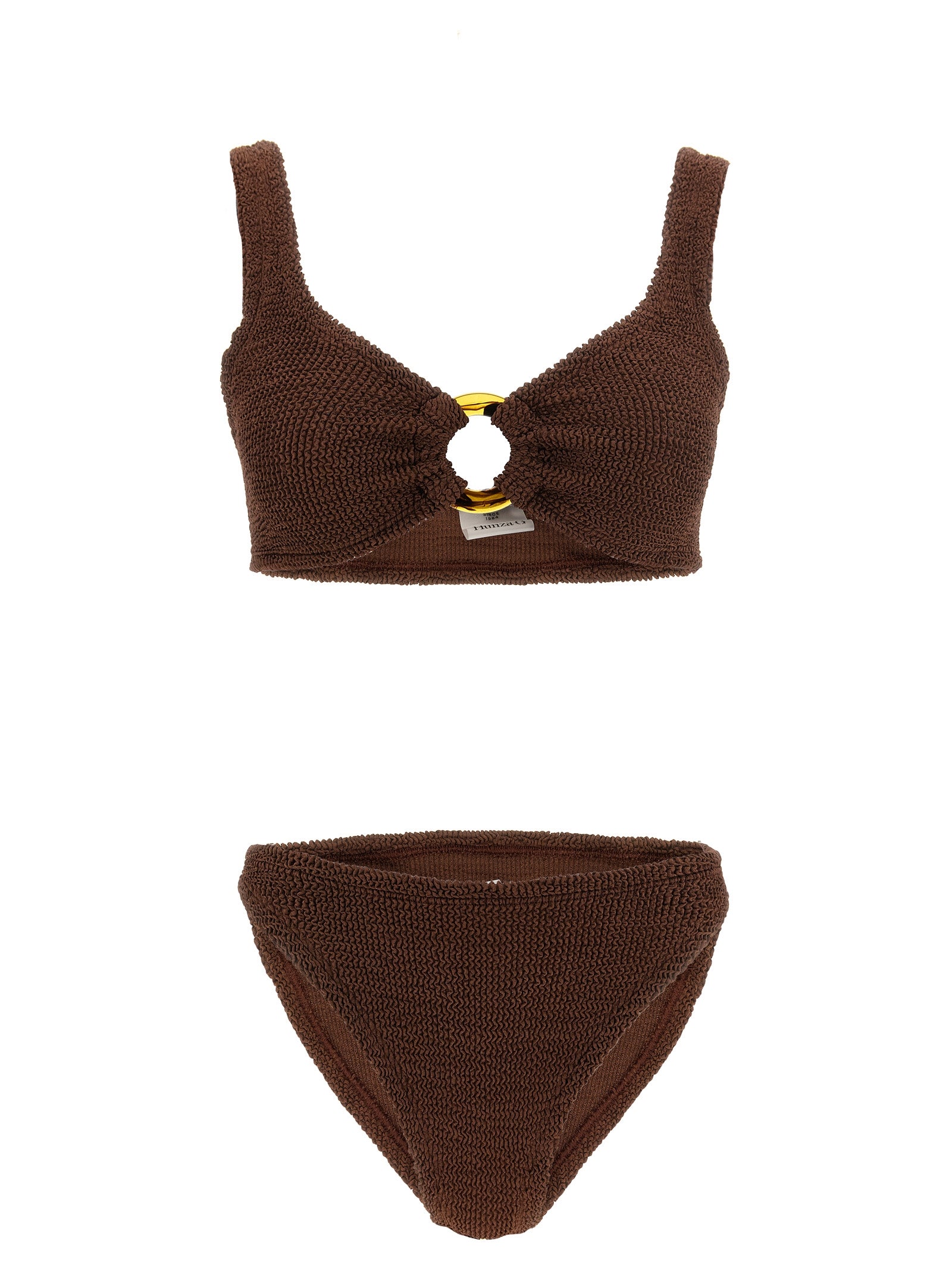 Hunza G Brown Polyamide Bikini
