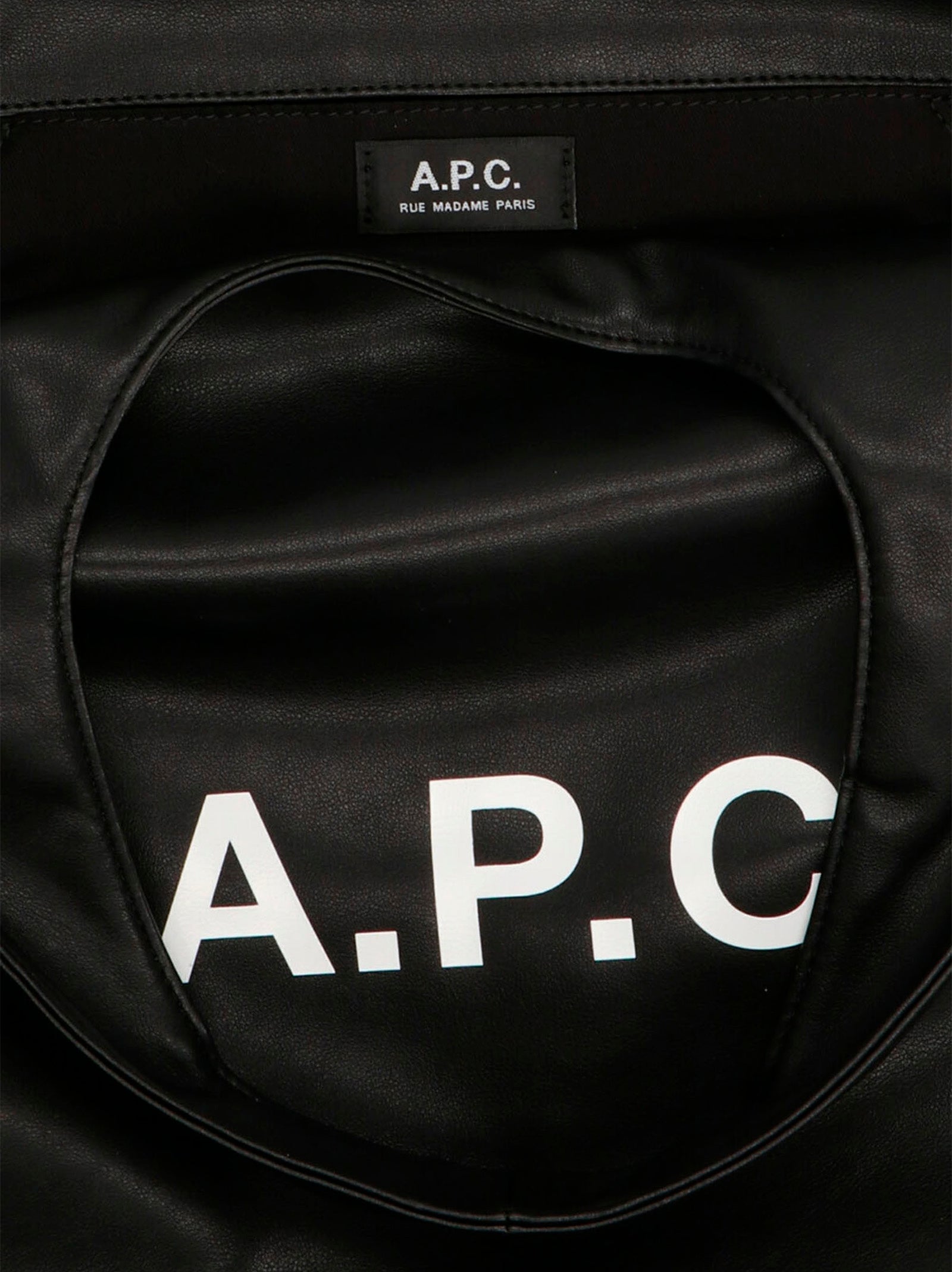 A.P.C. Black Polyethylene Tote Bag