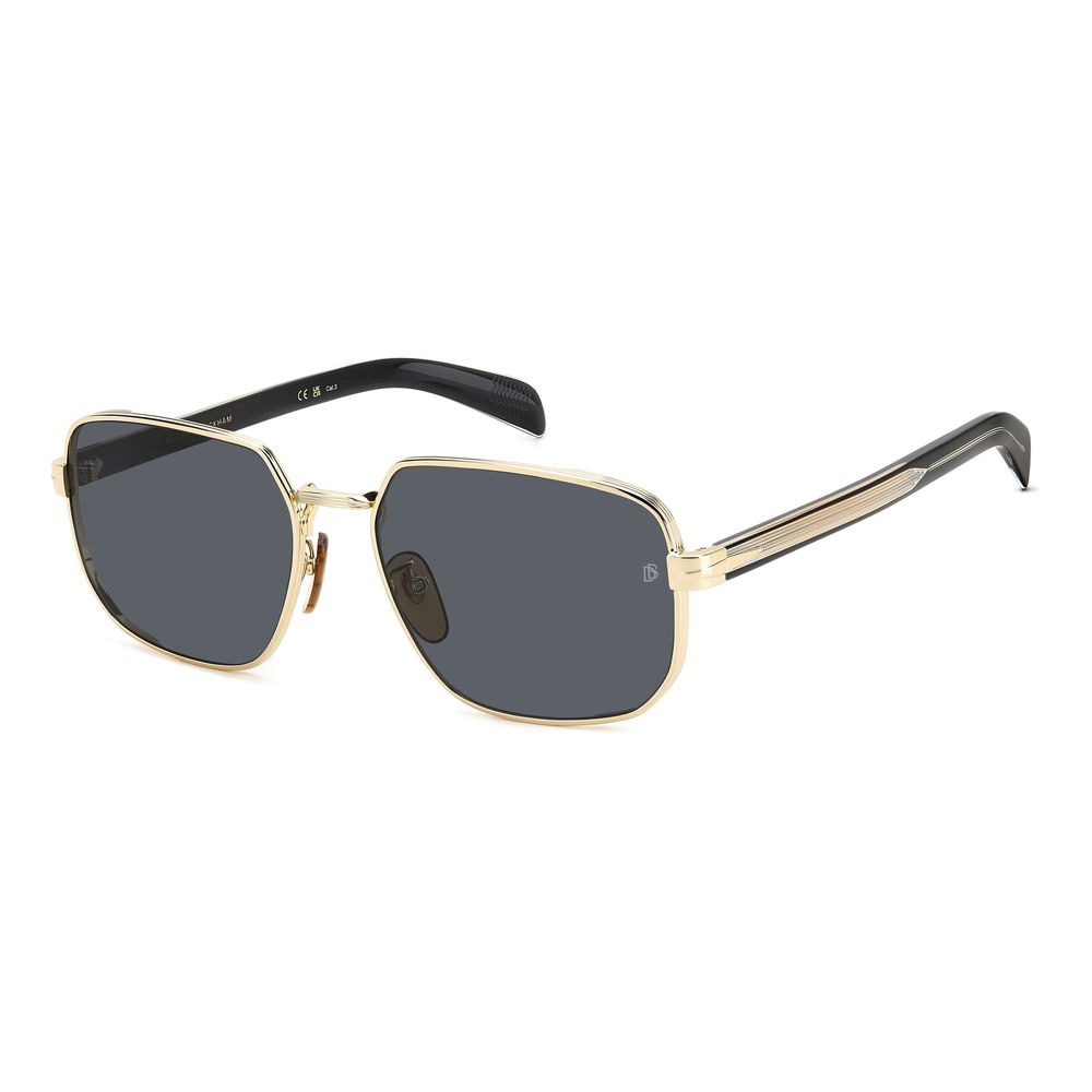 David Beckham Gold Metal Sunglasses