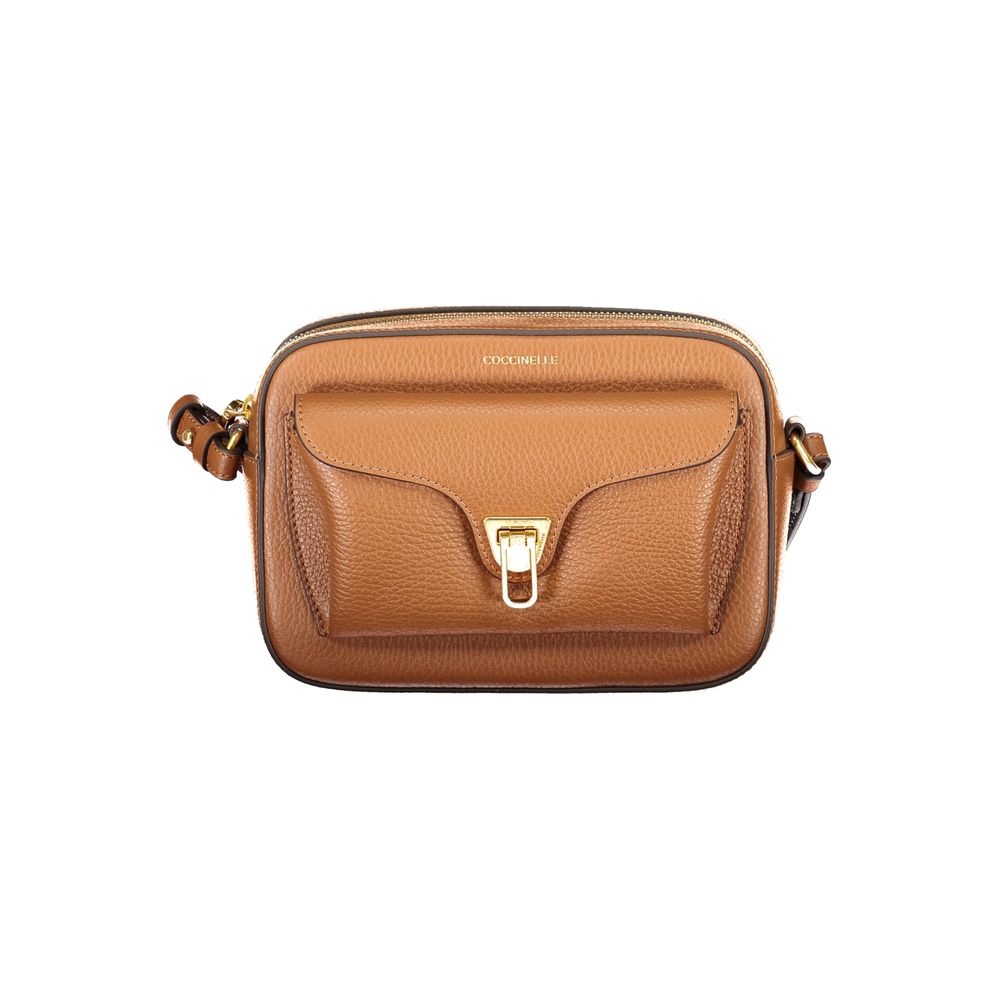 Coccinelle Marrone Leather Women Handbag