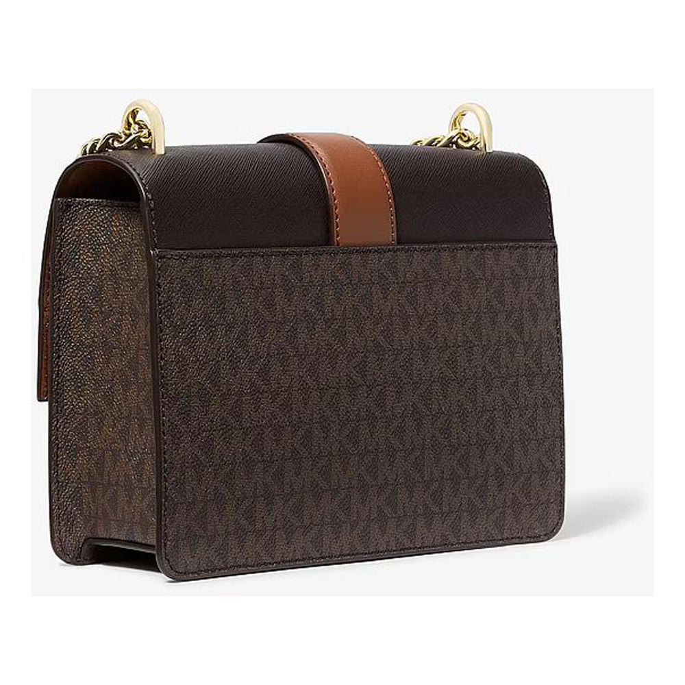 Michael Kors Brown Canvas Crossbody Bag