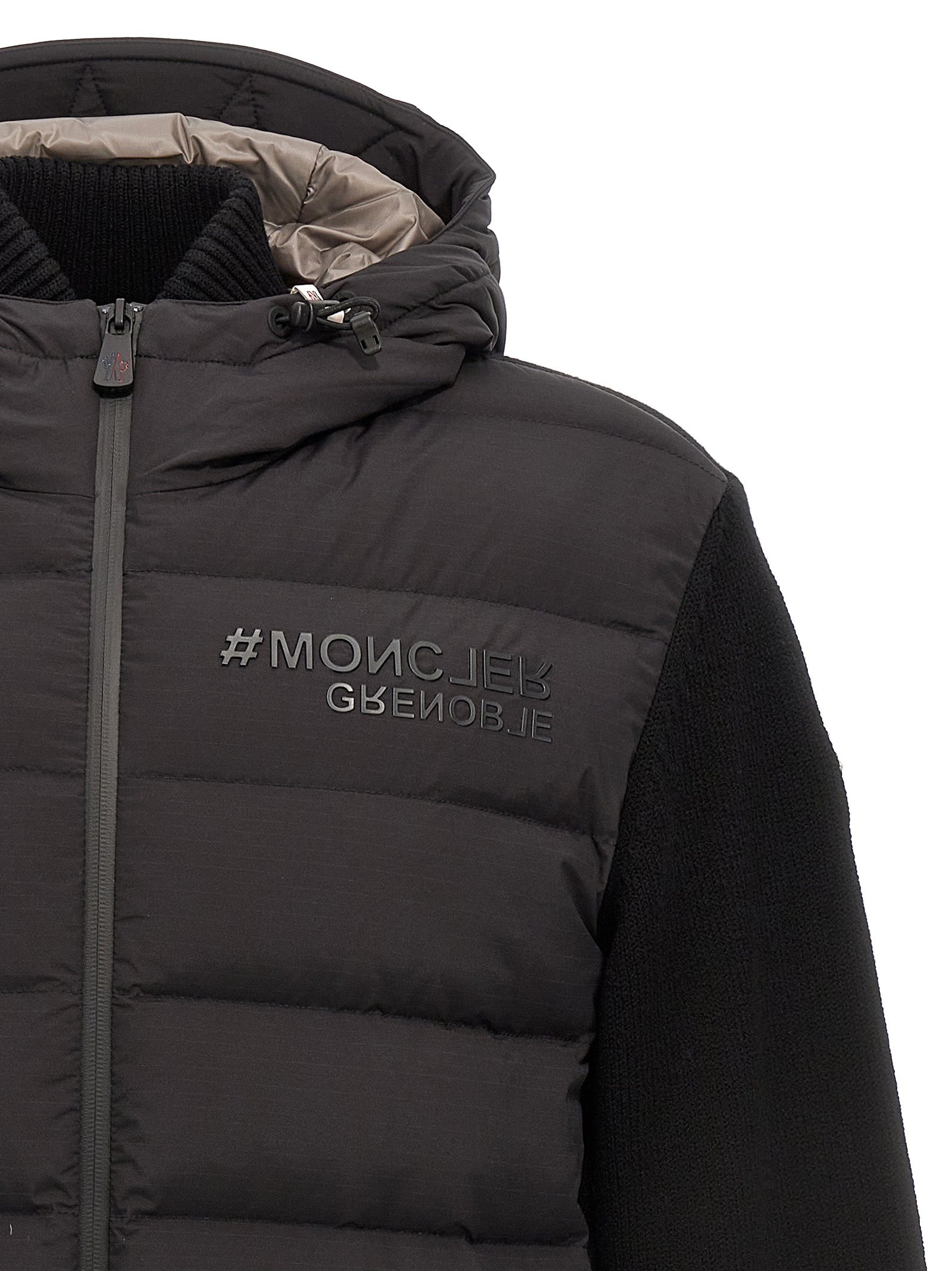 Moncler Grenoble Black Polyamide Cardigan
