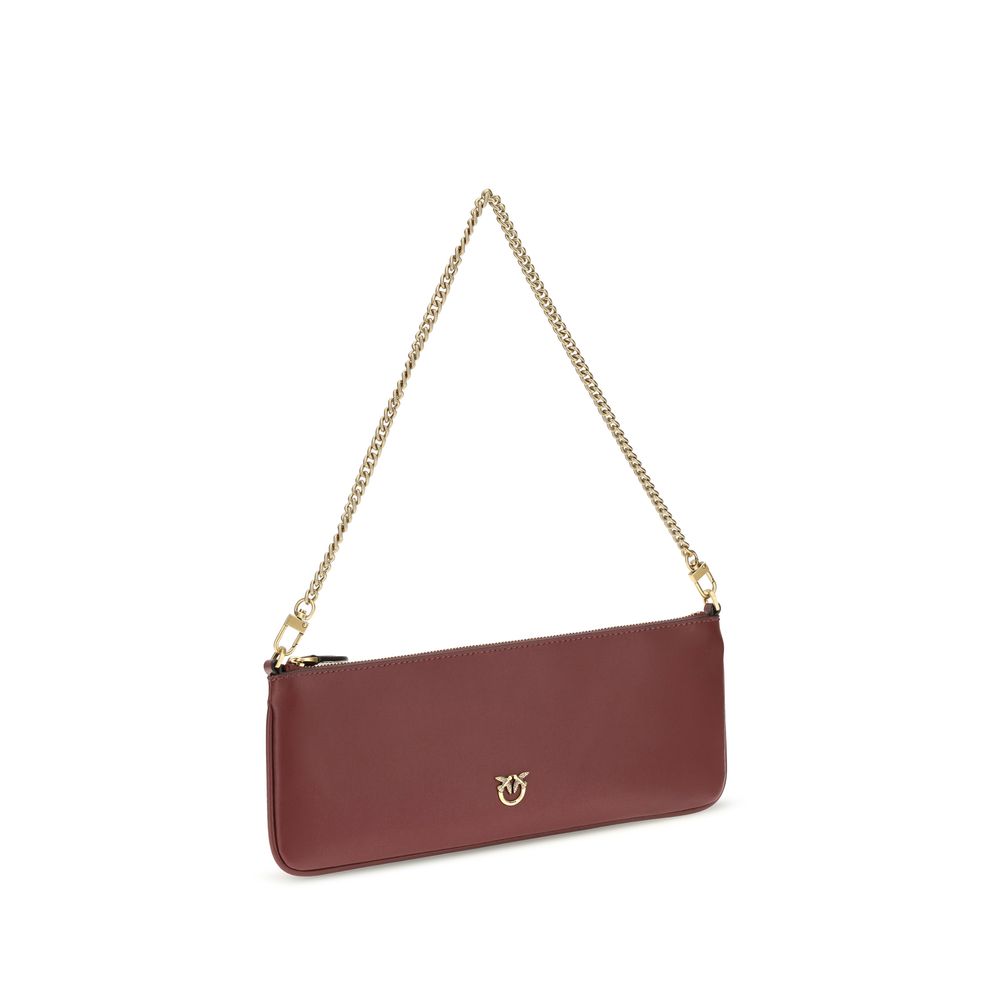 PINKO Bordeaux Calf Leather Bos Taurus Wallet