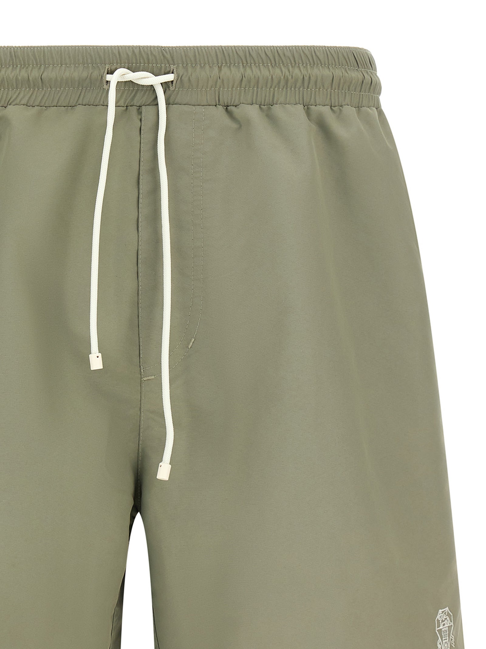 Brunello Cucinelli Bicolor Polyester Swim Shorts
