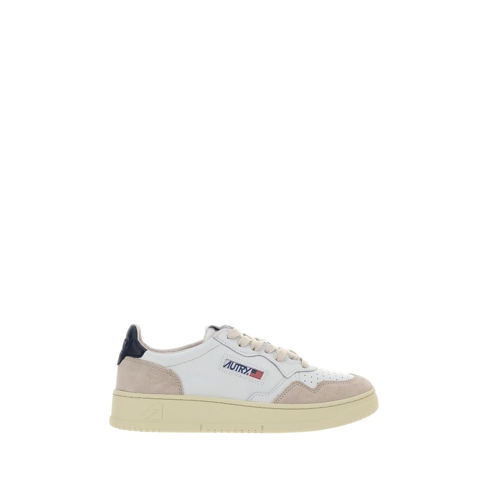 Autry White Calf Leather Bos Taurus Athletic Sneakers