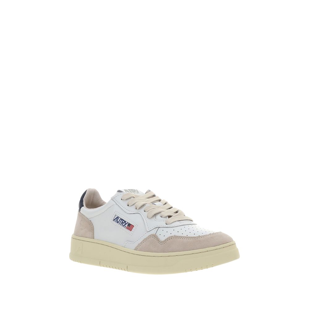 Autry White Calf Leather Bos Taurus Athletic Sneakers