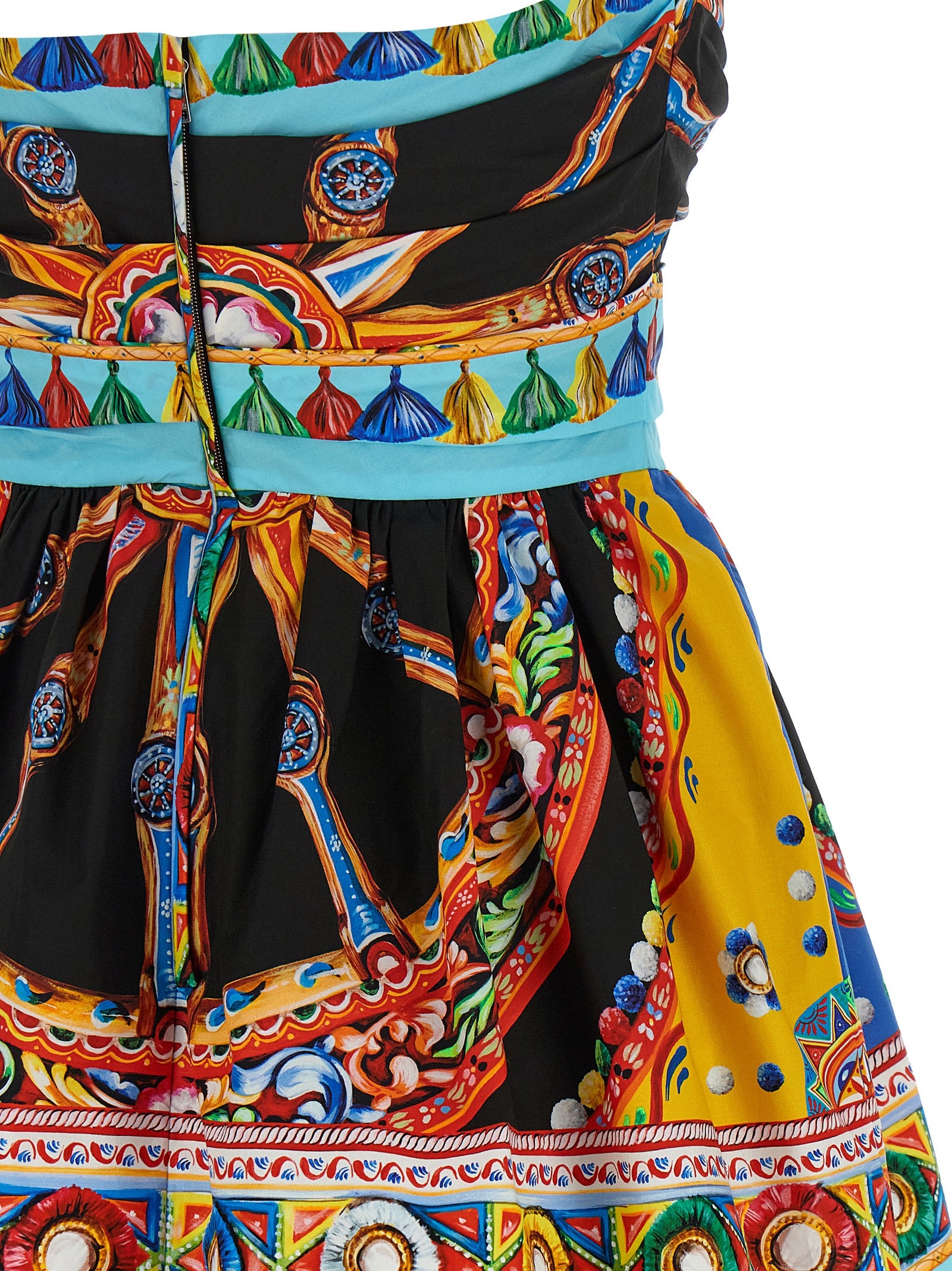 Dolce & Gabbana Multicolor Cotton Short Dress