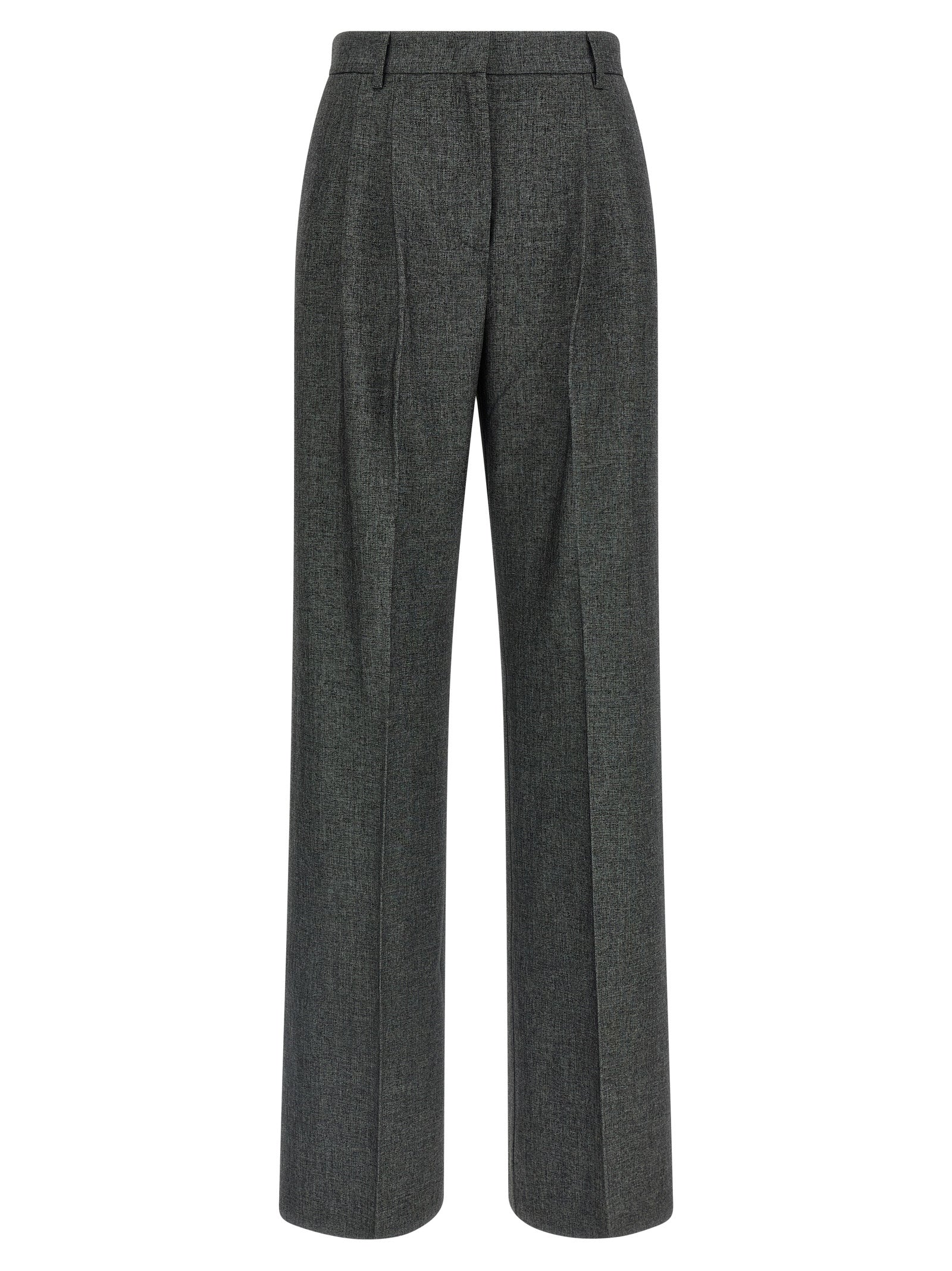 The Andamane Gray Polyester Dress Pants
