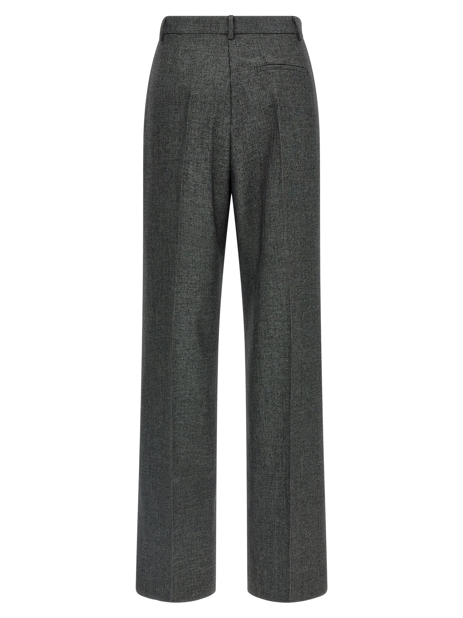 The Andamane Gray Polyester Dress Pants