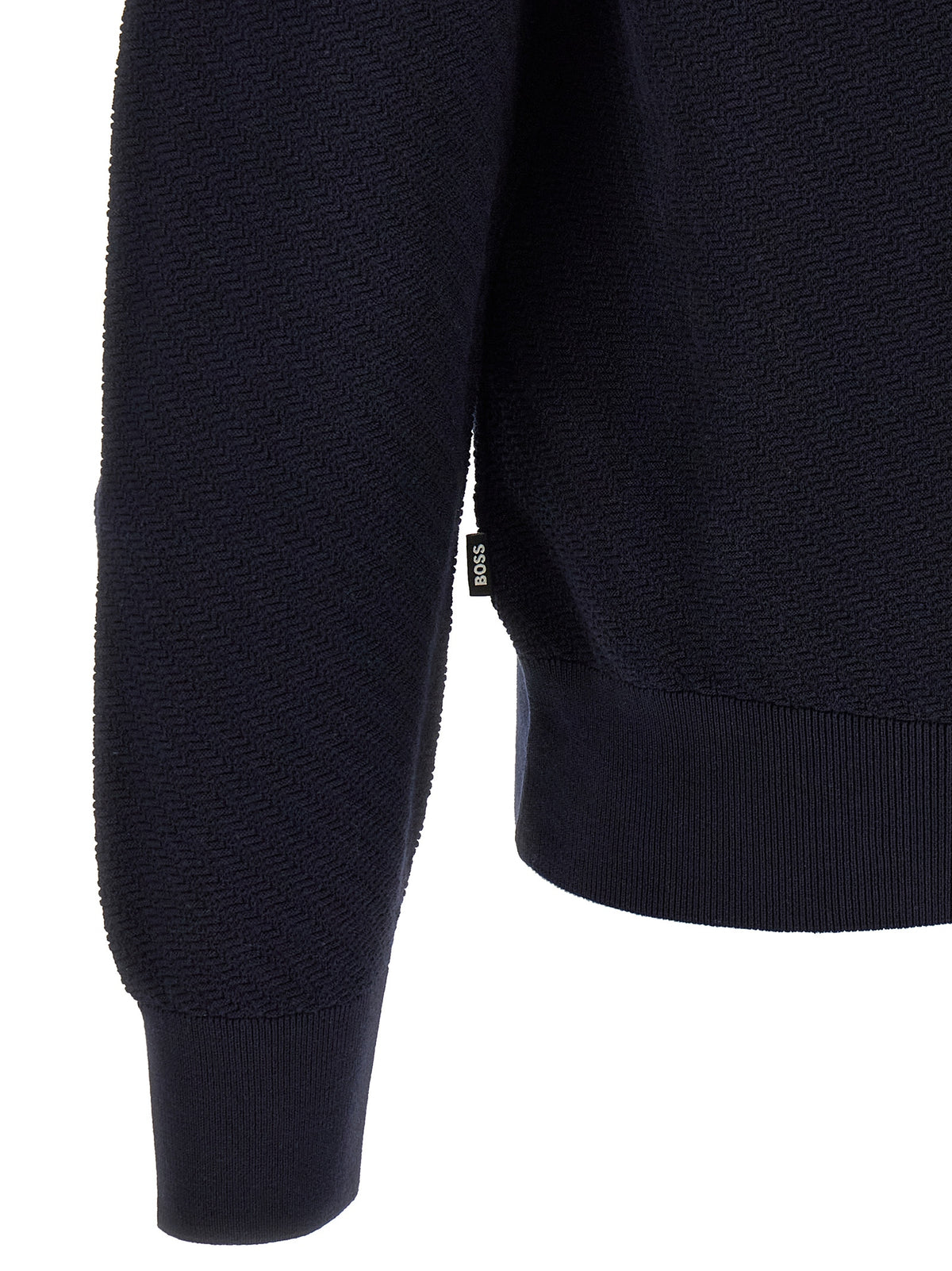 Hugo Boss Blue Cotton Polo Shirt