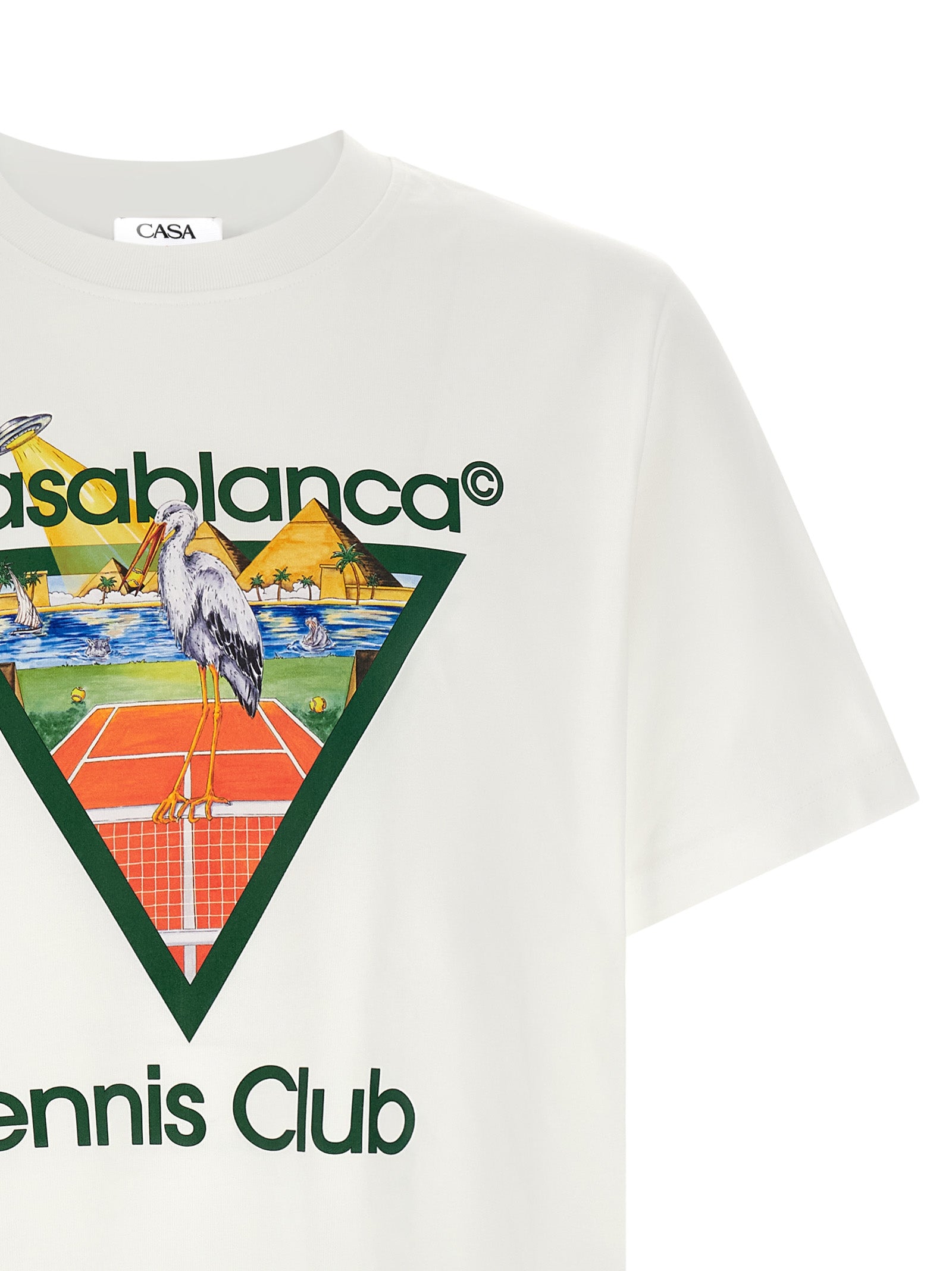 Casablanca White Organic Cotton T-Shirt