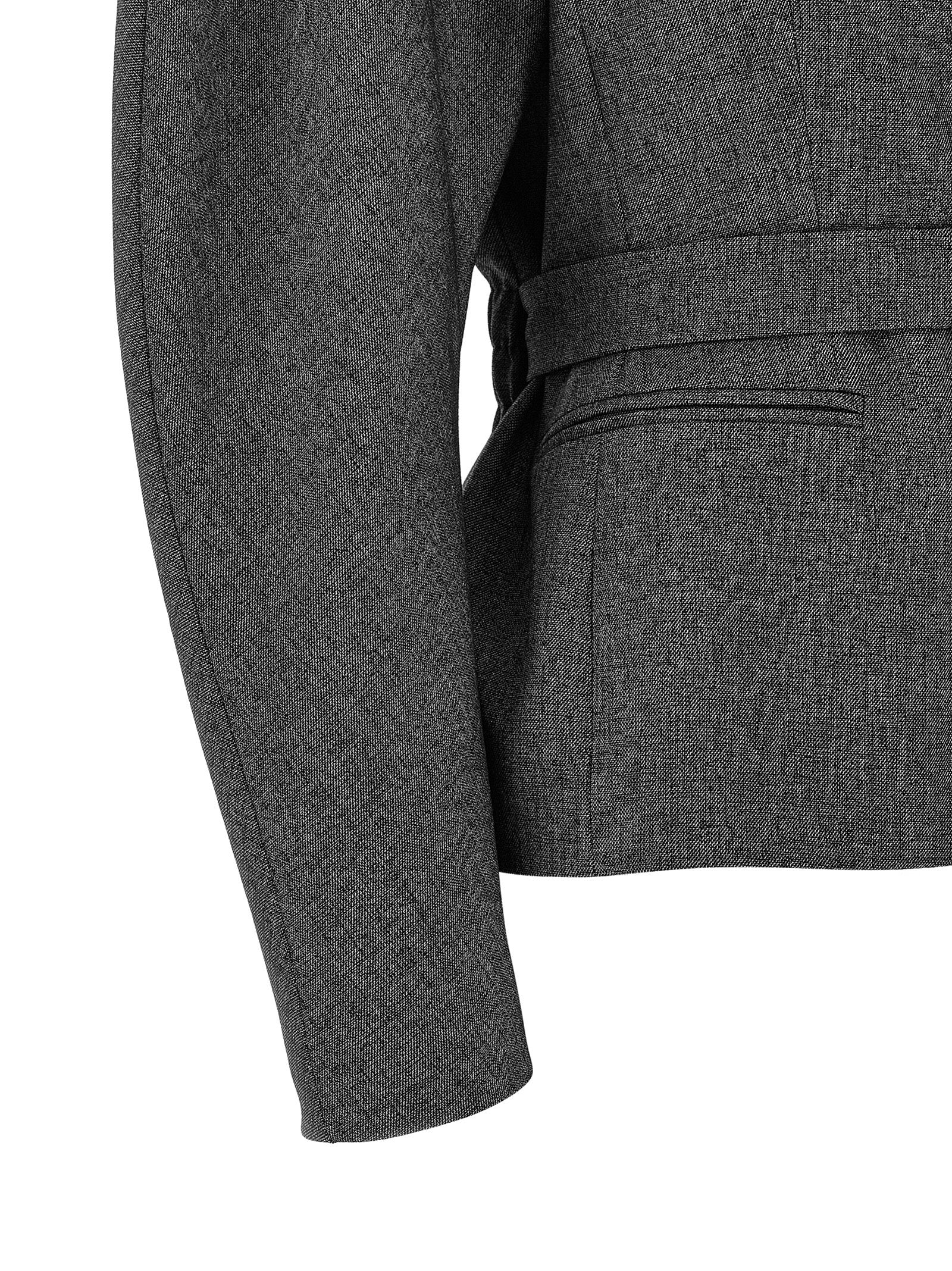 The Andamane Gray Polyester Blazer