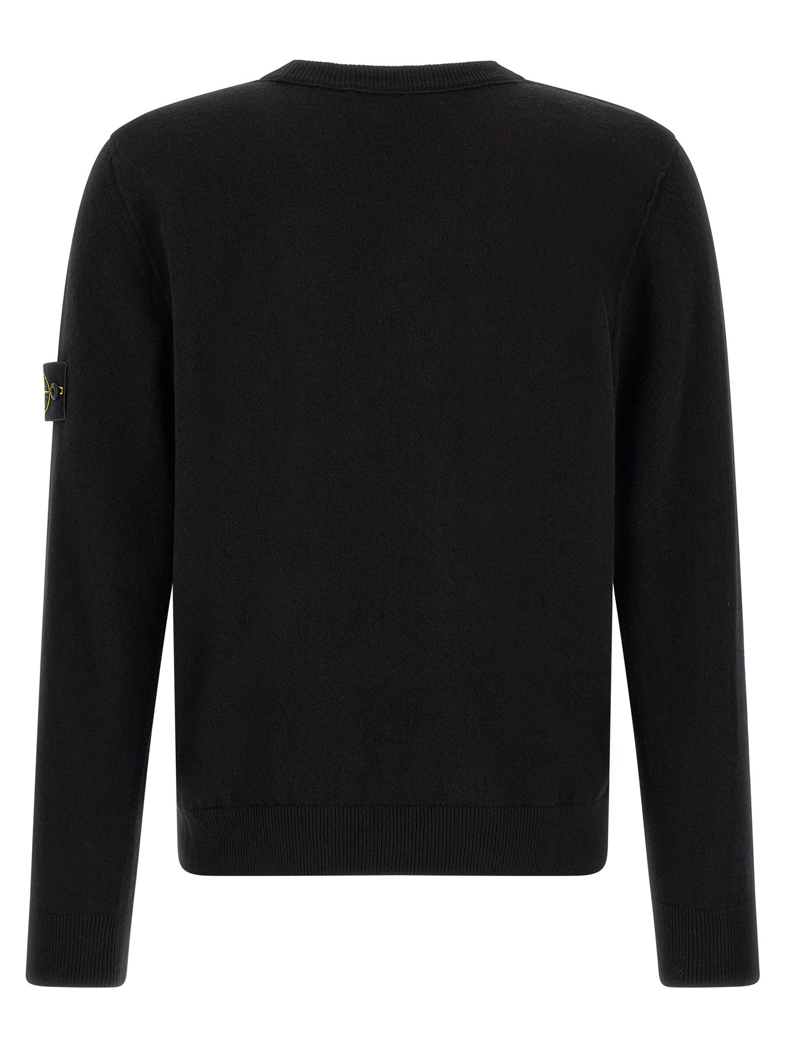 Stone Island Black Virgin Wool Cardigan