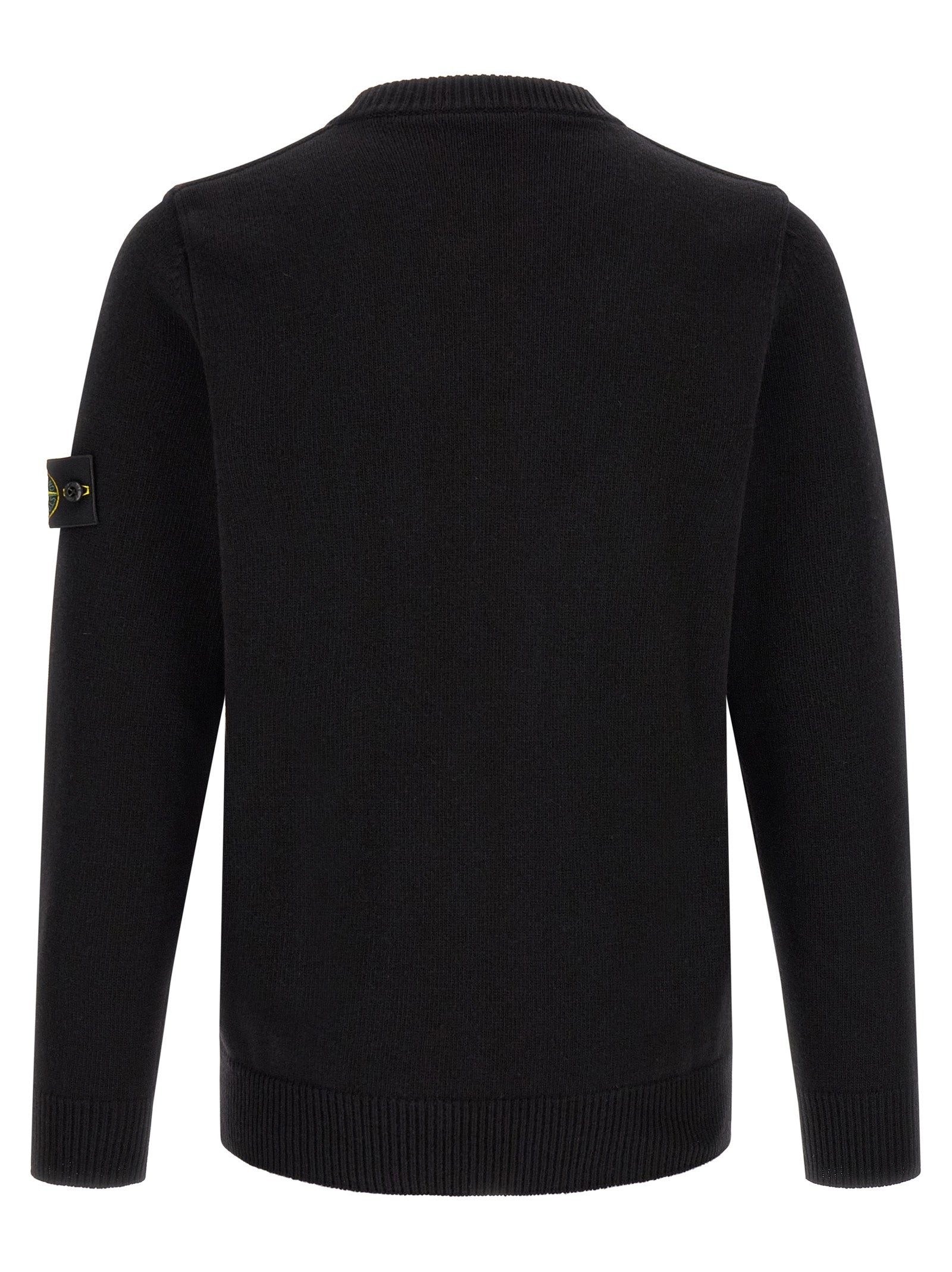 Stone Island Black Virgin Wool Cardigan