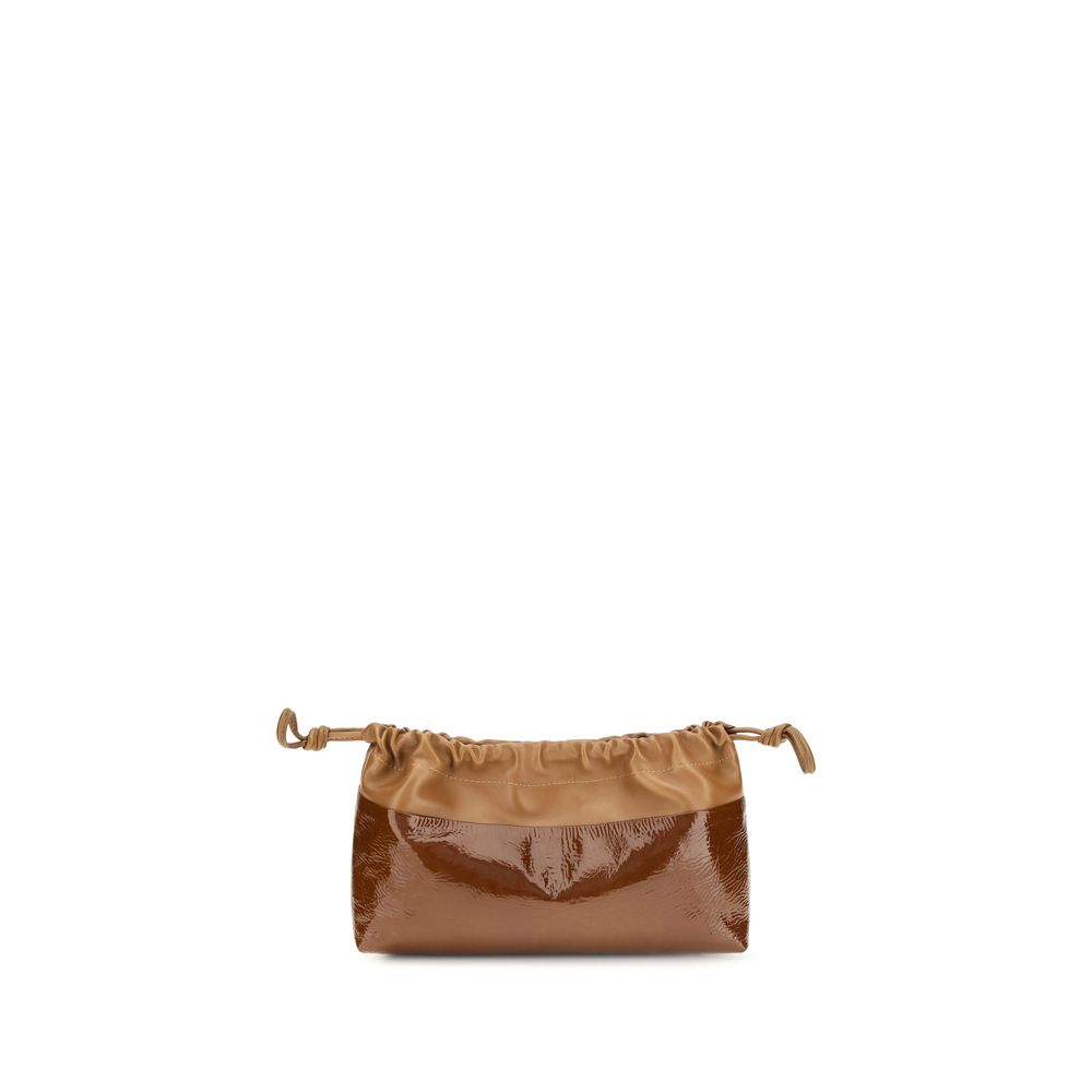 Pierre Hardy Bicolor Calf Leather Bos Taurus Clutch Bag