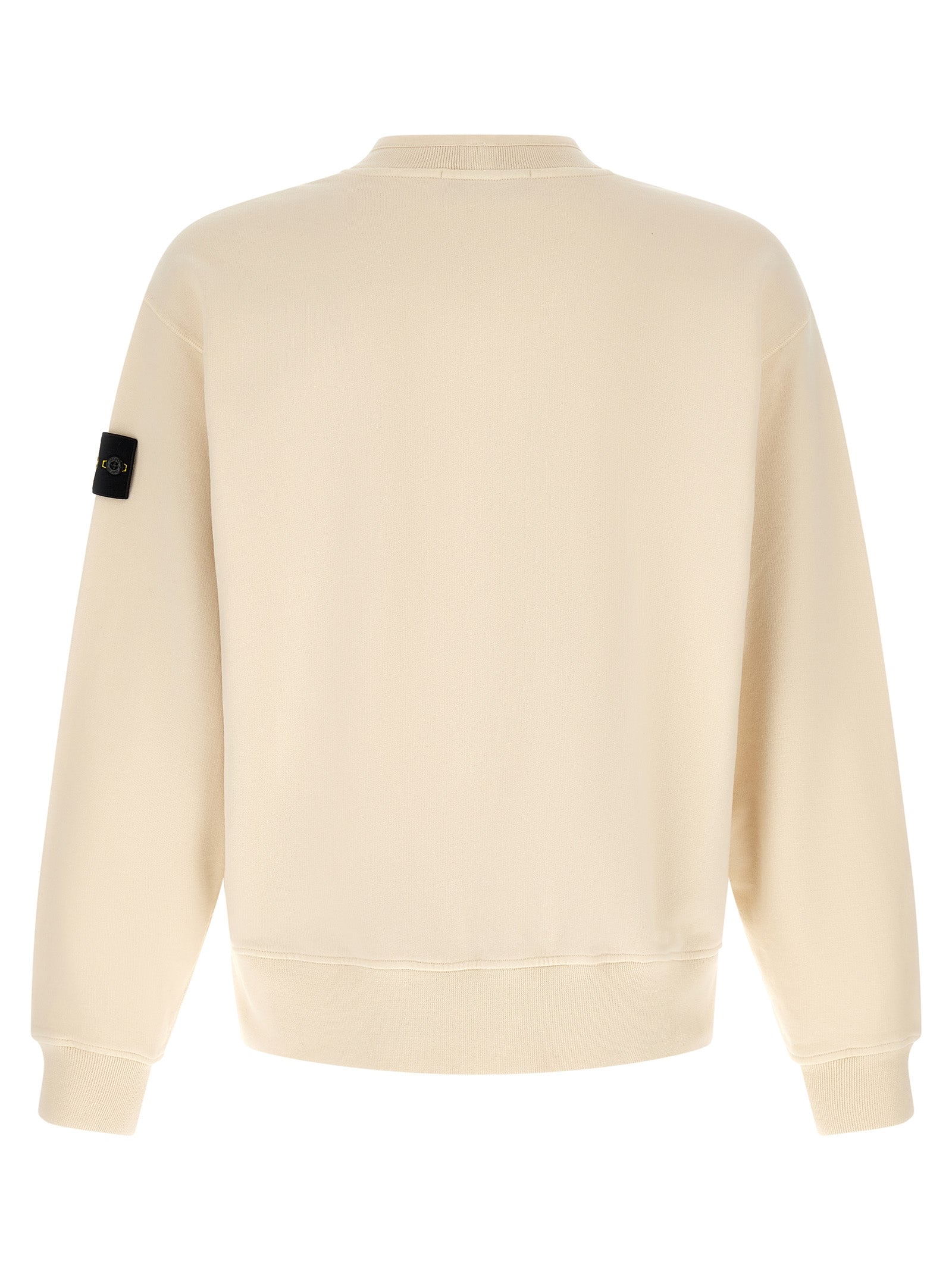 Stone Island White Cotton Sweatshirt