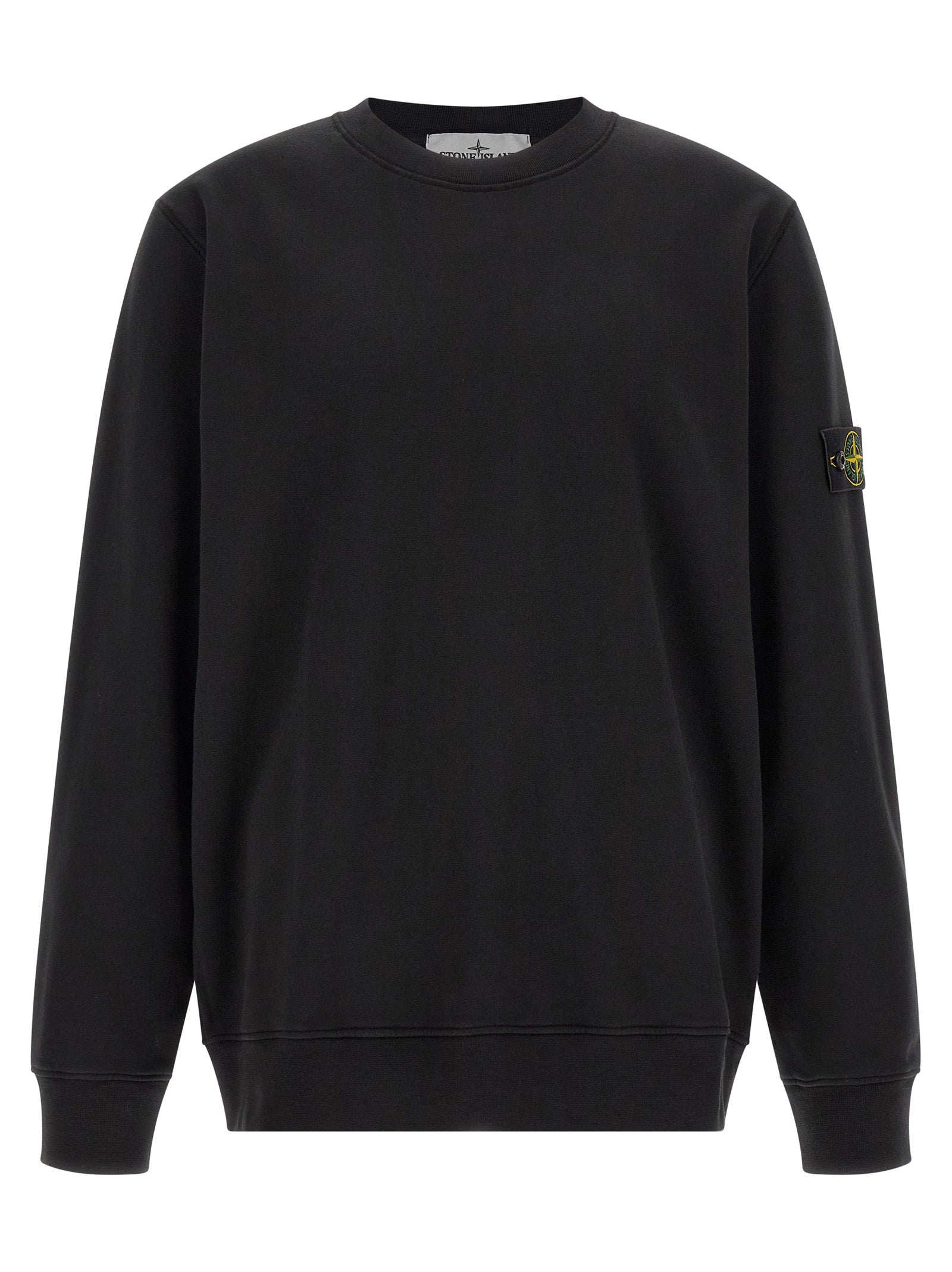 Stone Island Black Cotton Sweatshirt