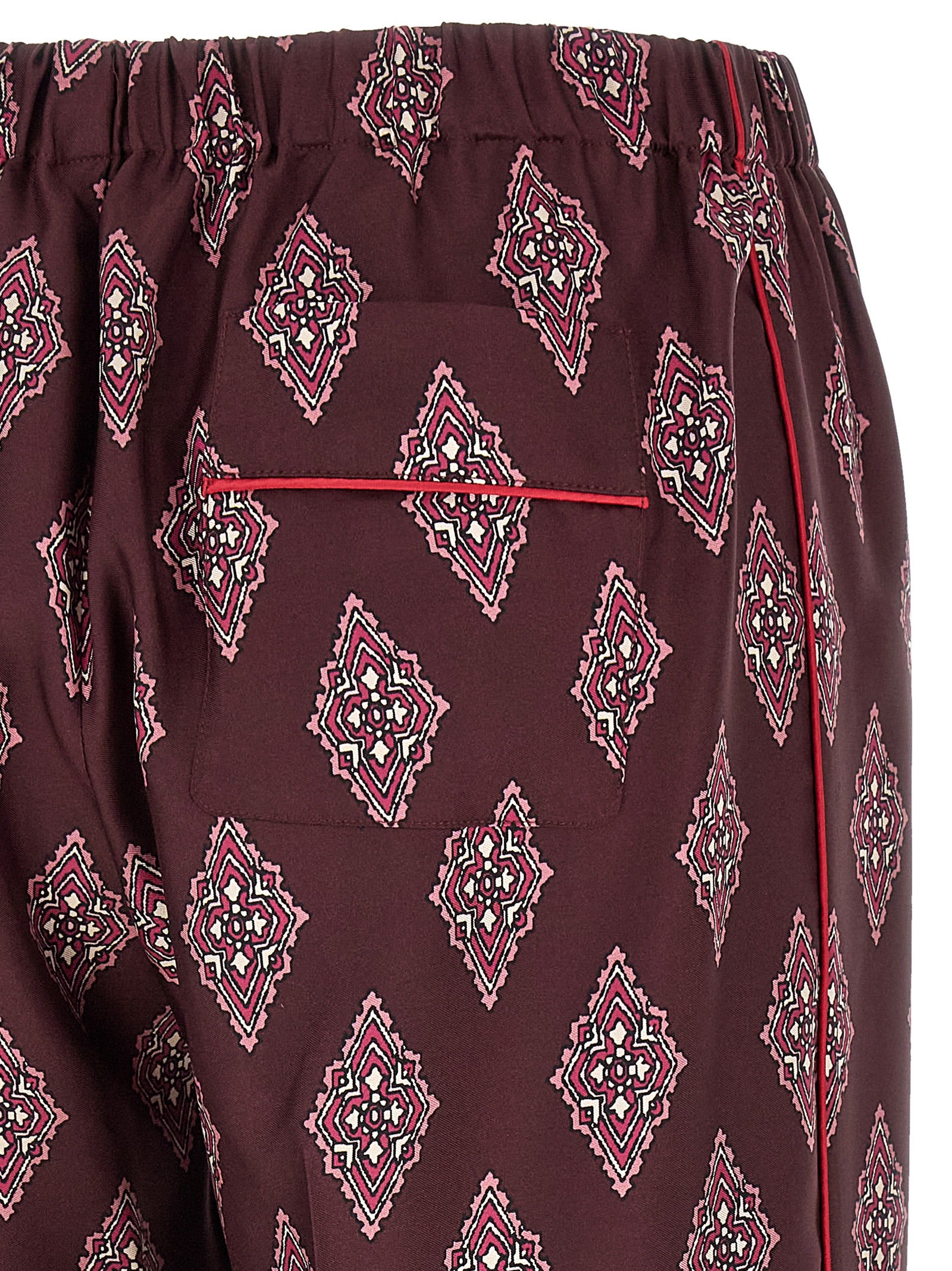 F.R.S. - FOR RESTLESS SLEEPERS Multicolor Silk Casual Pants