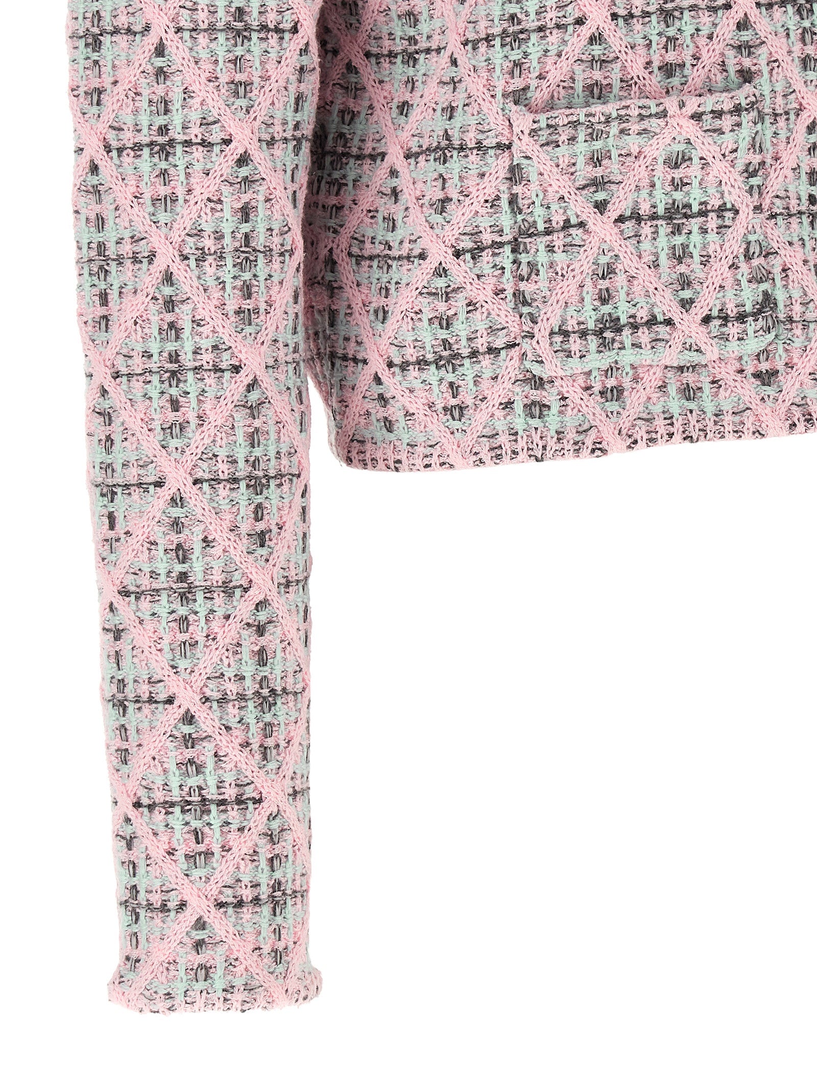 Self-Portrait Multicolor Cotton Cardigan
