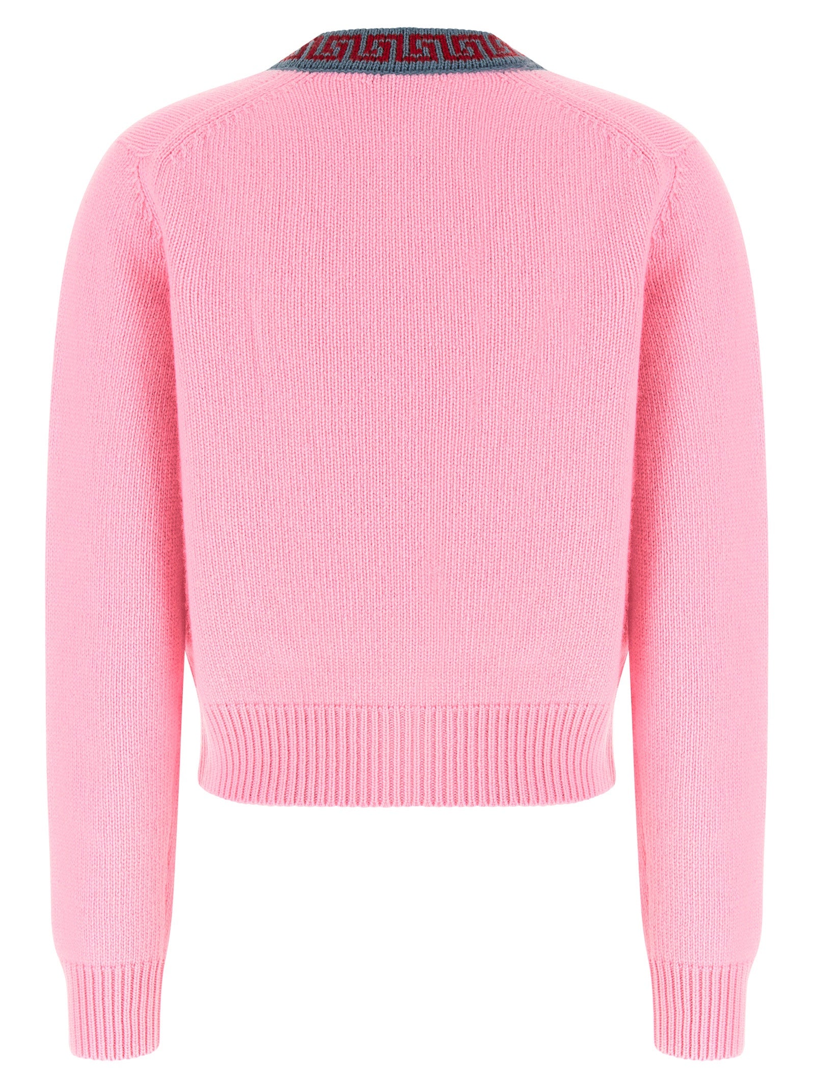 Versace Multicolor Virgin Wool Cardigan