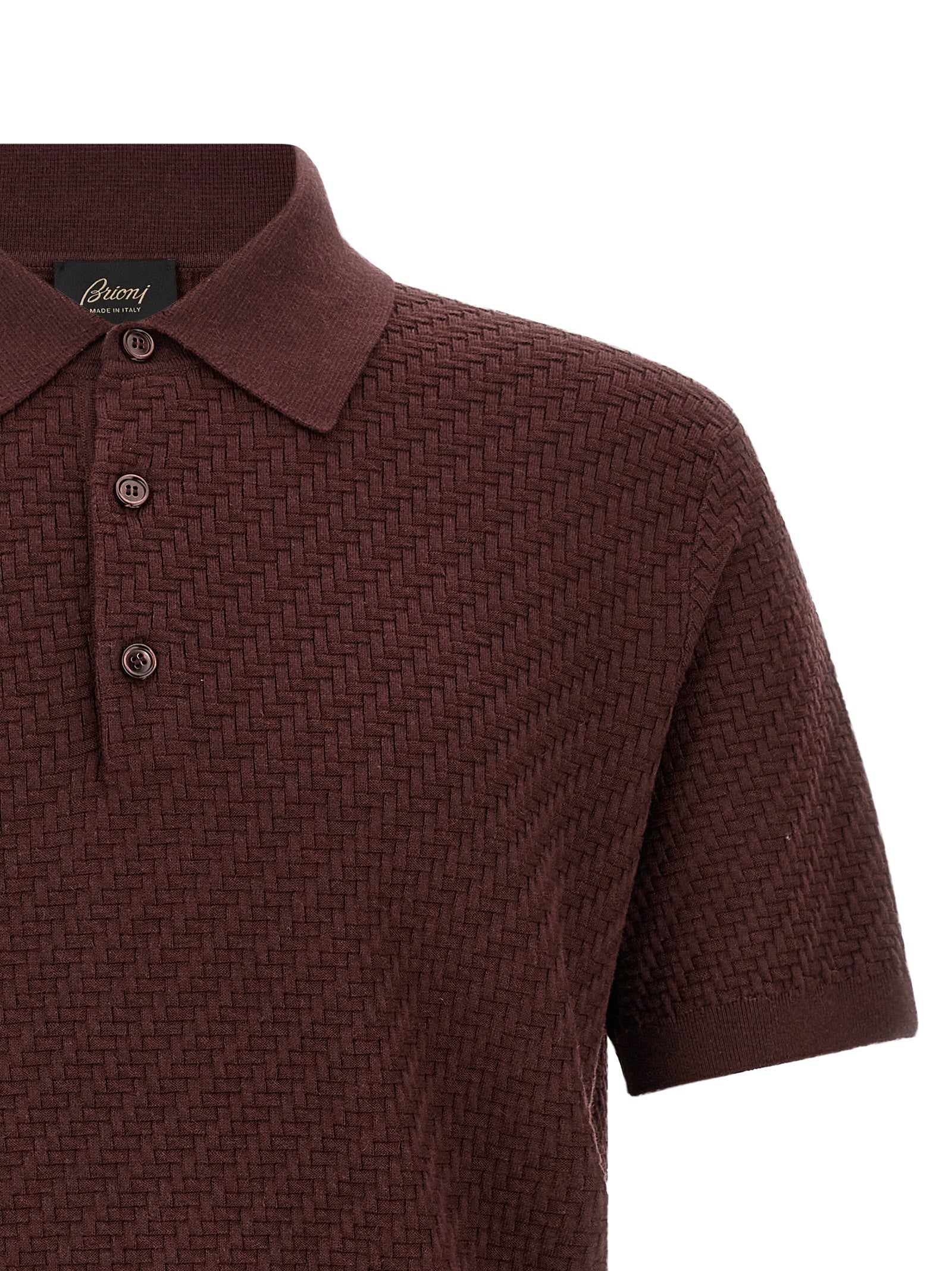Brioni Purple Cotton Polo Shirt