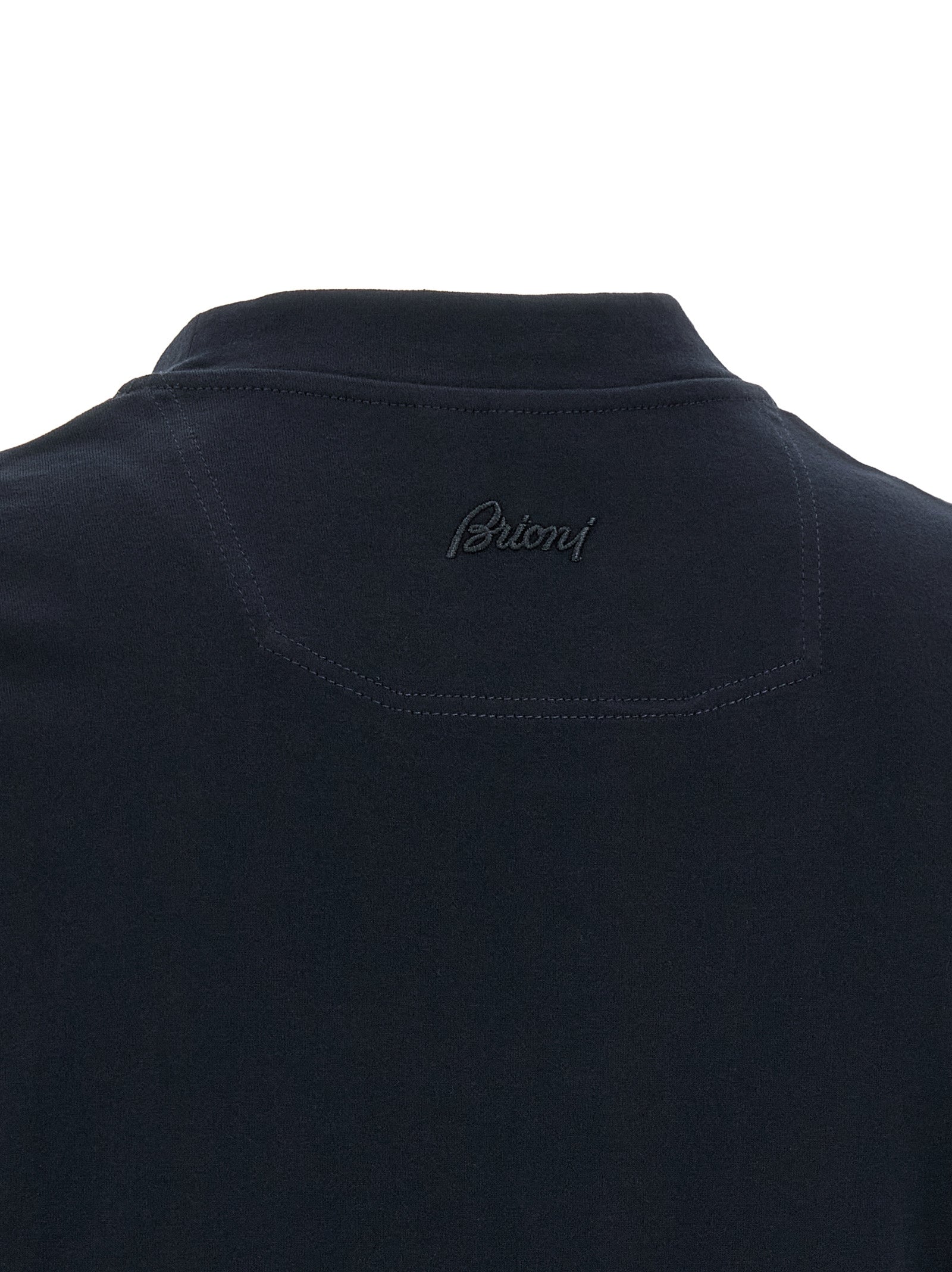 Brioni Blue Cotton T-Shirt