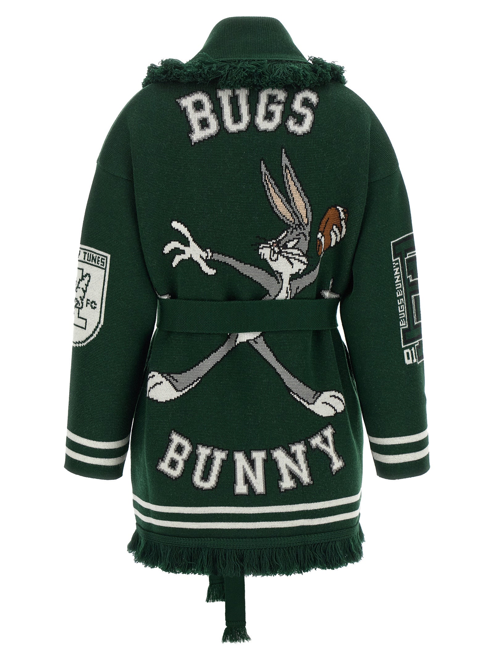 Alanui Bicolor Virgin Wool Cardigan