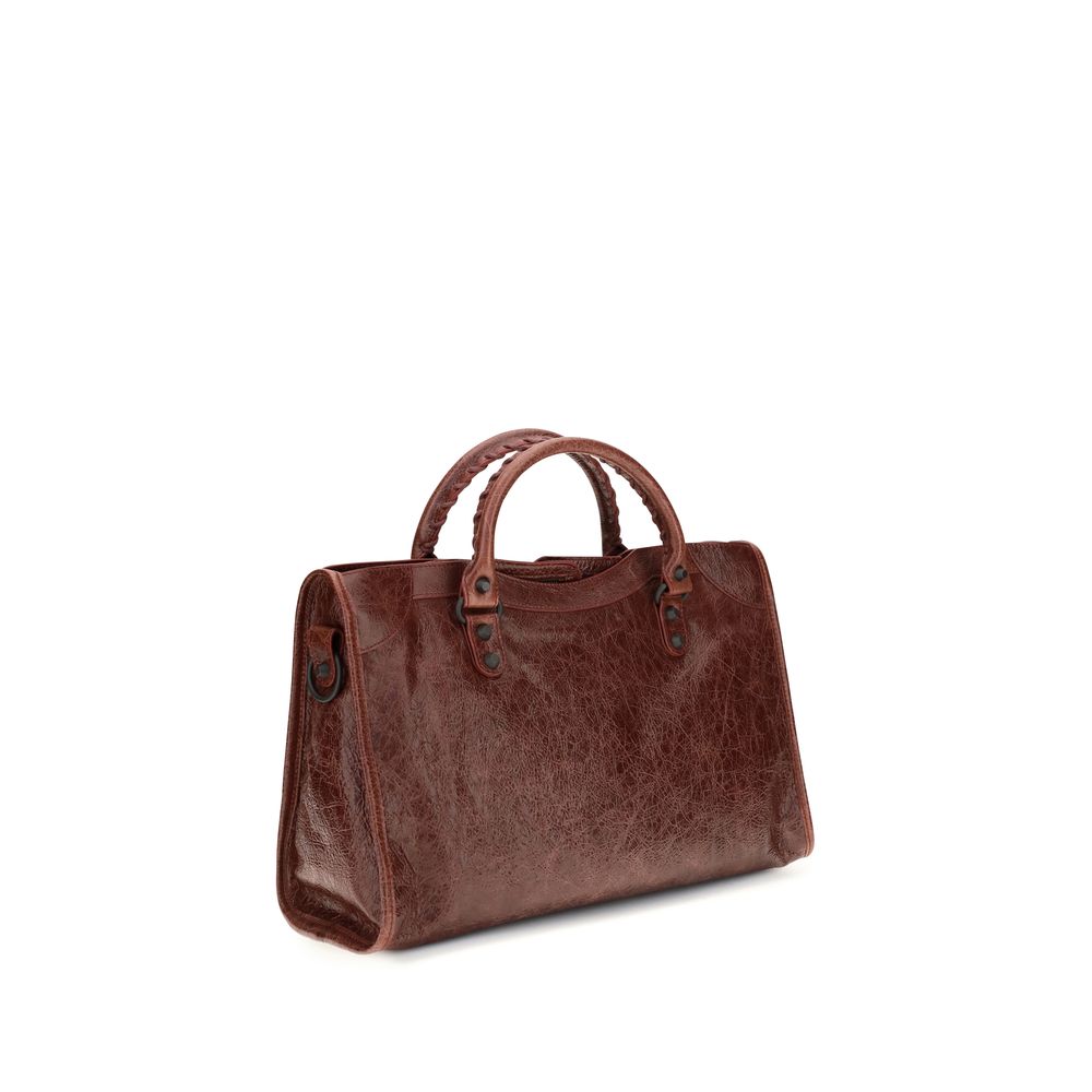 Balenciaga Bordeaux Lamb Ovis Aries Aries Handbag