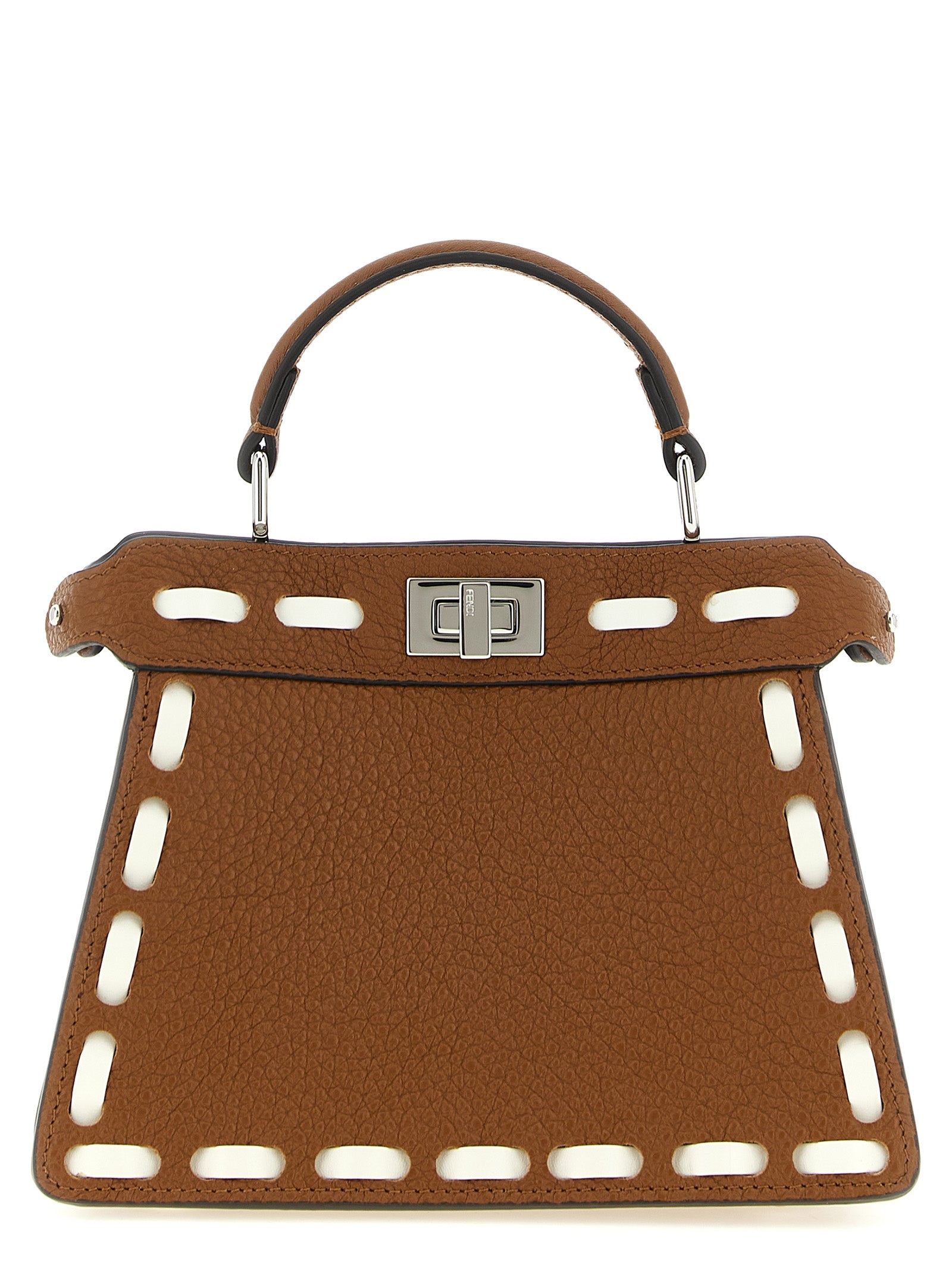 Fendi Brown Calfskin Handbag