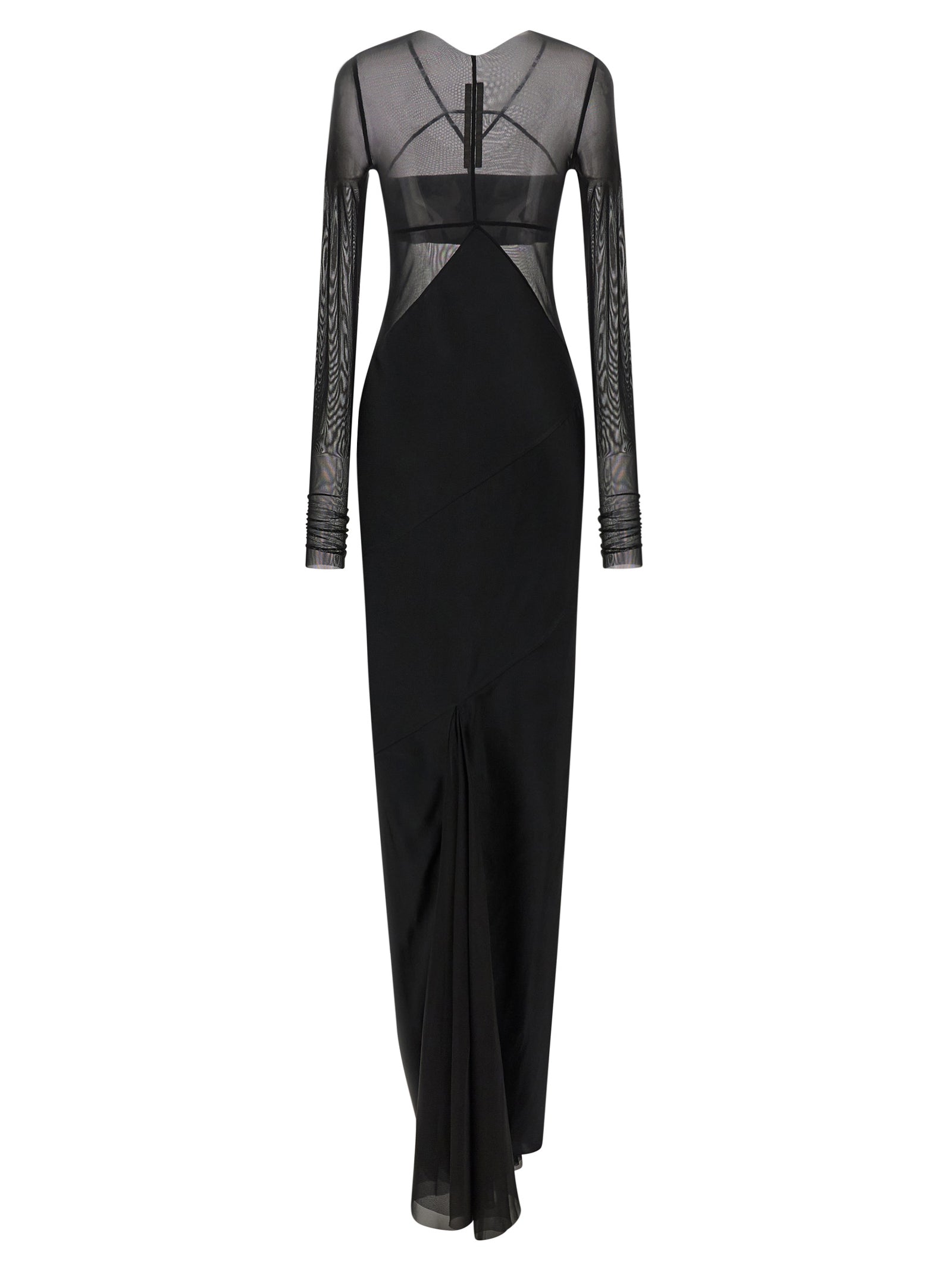 Rick Owens Black Nylon Long Dress