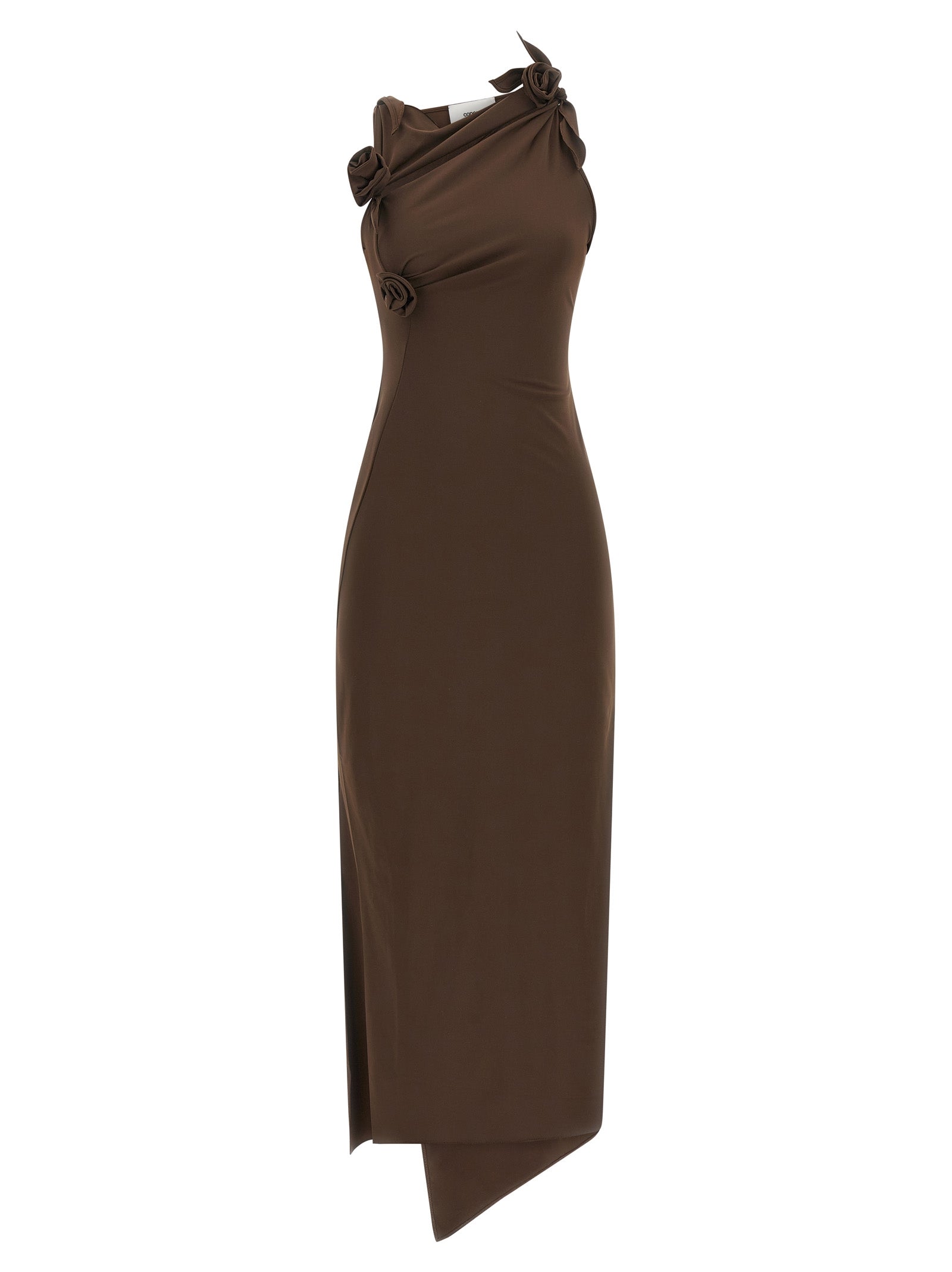 Coperni Brown Recycled Polyamide Long Dress