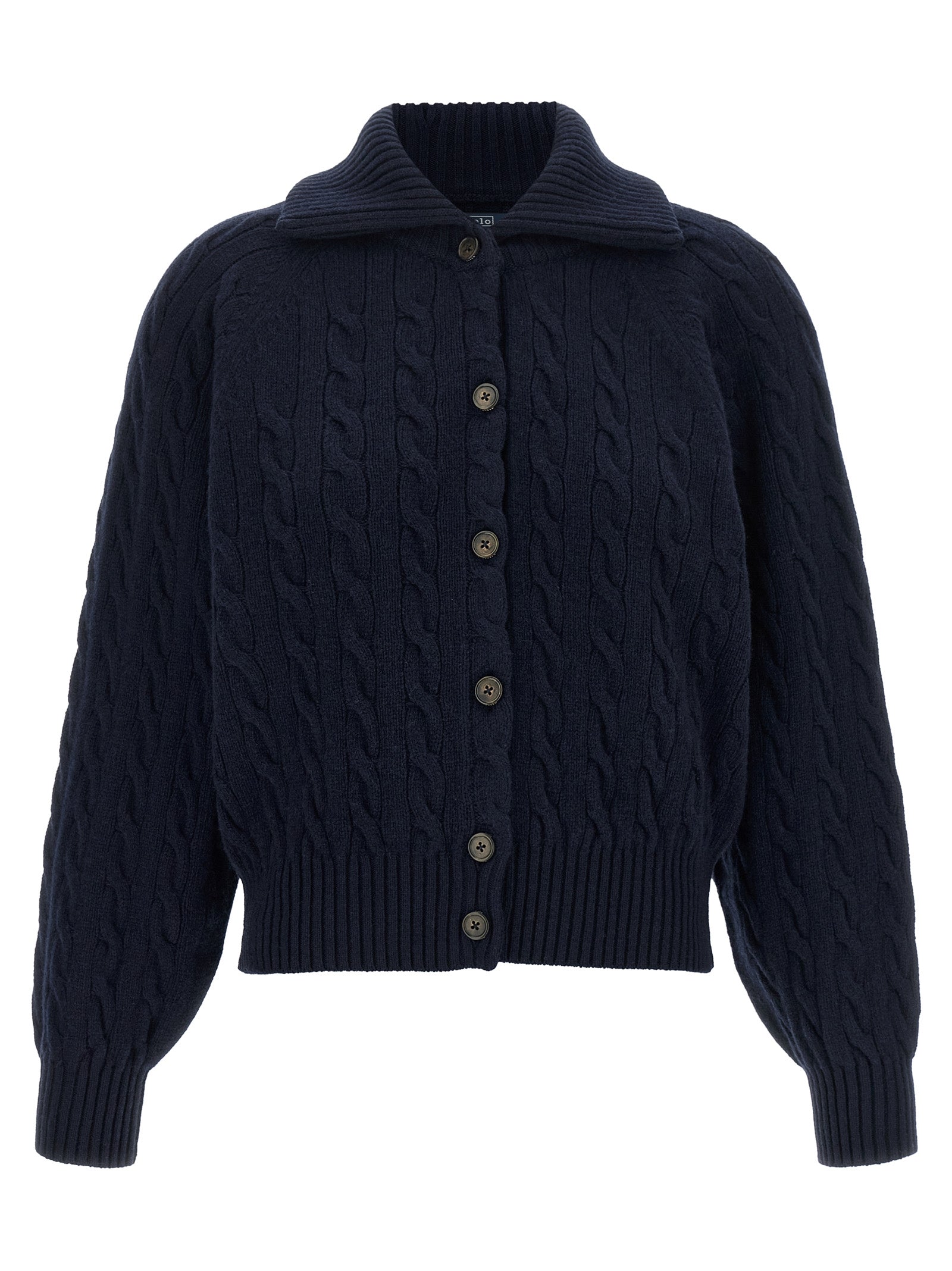 Polo Ralph Lauren Blue Wool Cardigan