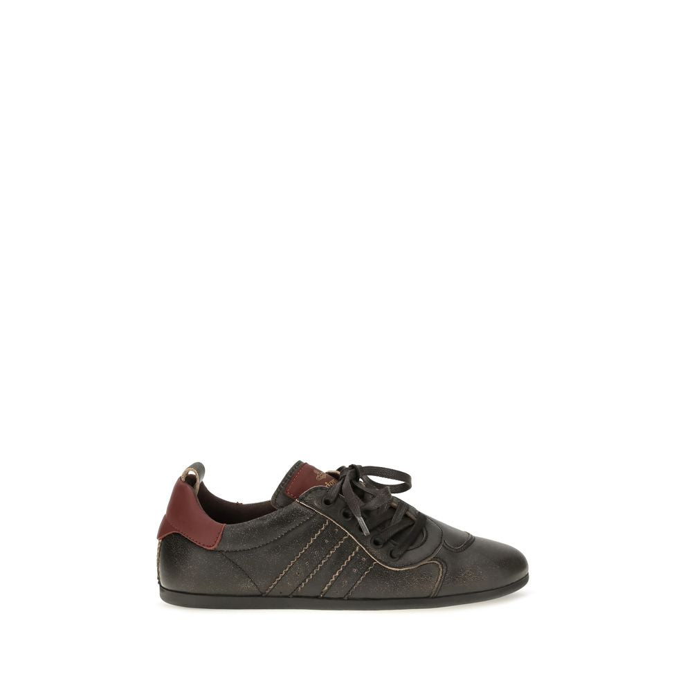 Vivienne Westwood Black Calf Leather Bos Taurus Sneakers