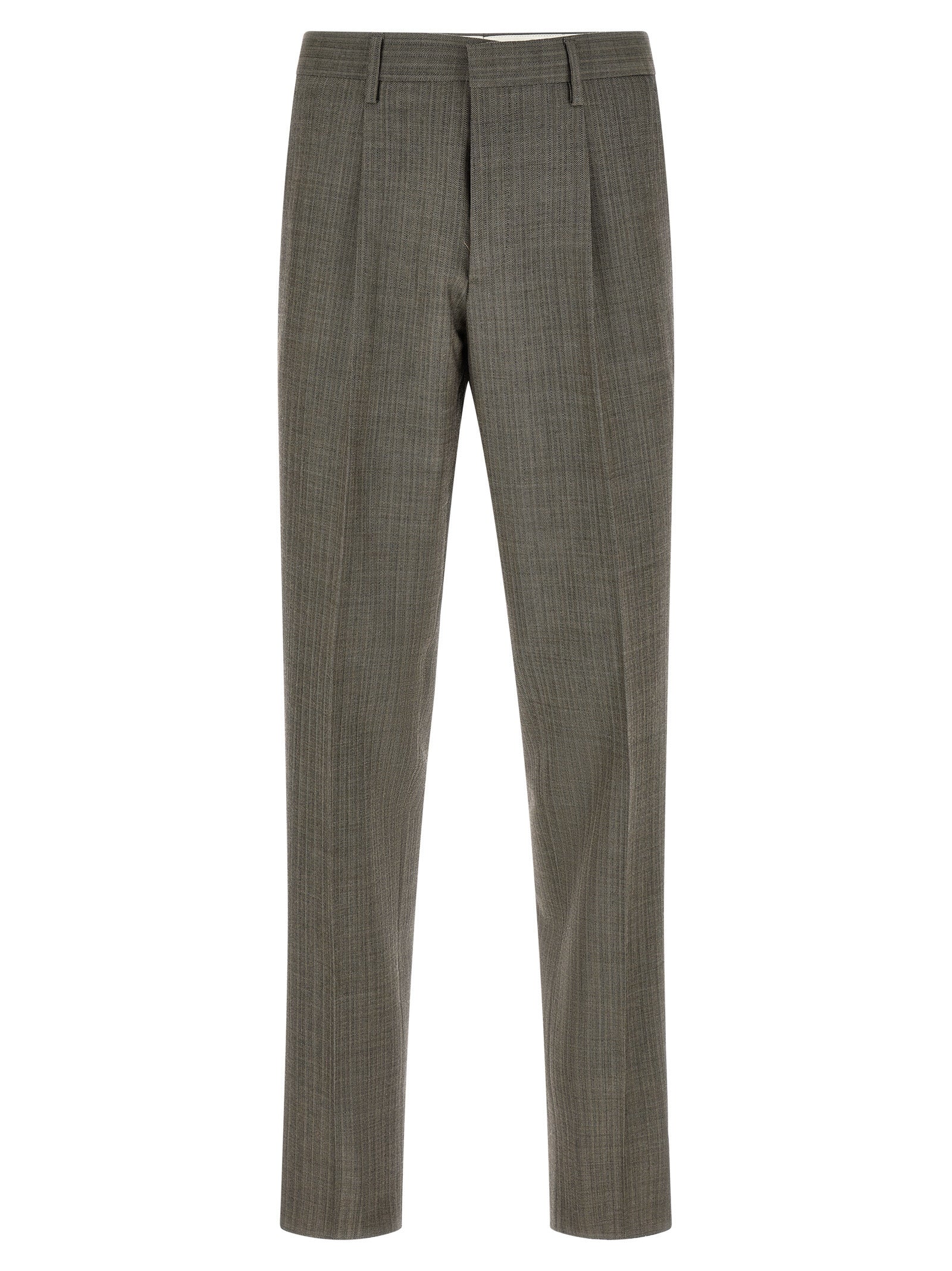 Lardini Gray Virgin Wool Two-Piece Suit