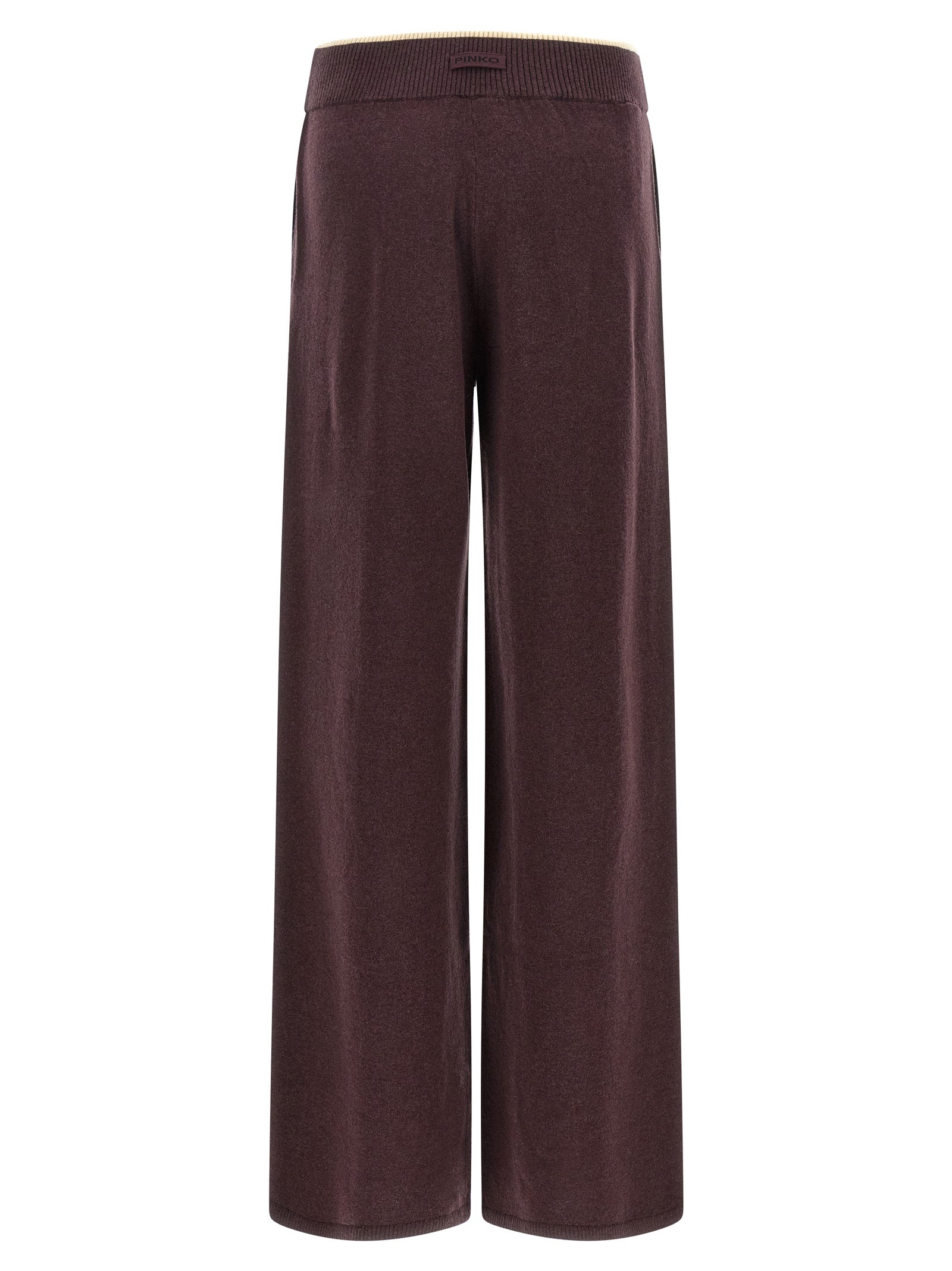 PINKO Purple Wool Casual Pants
