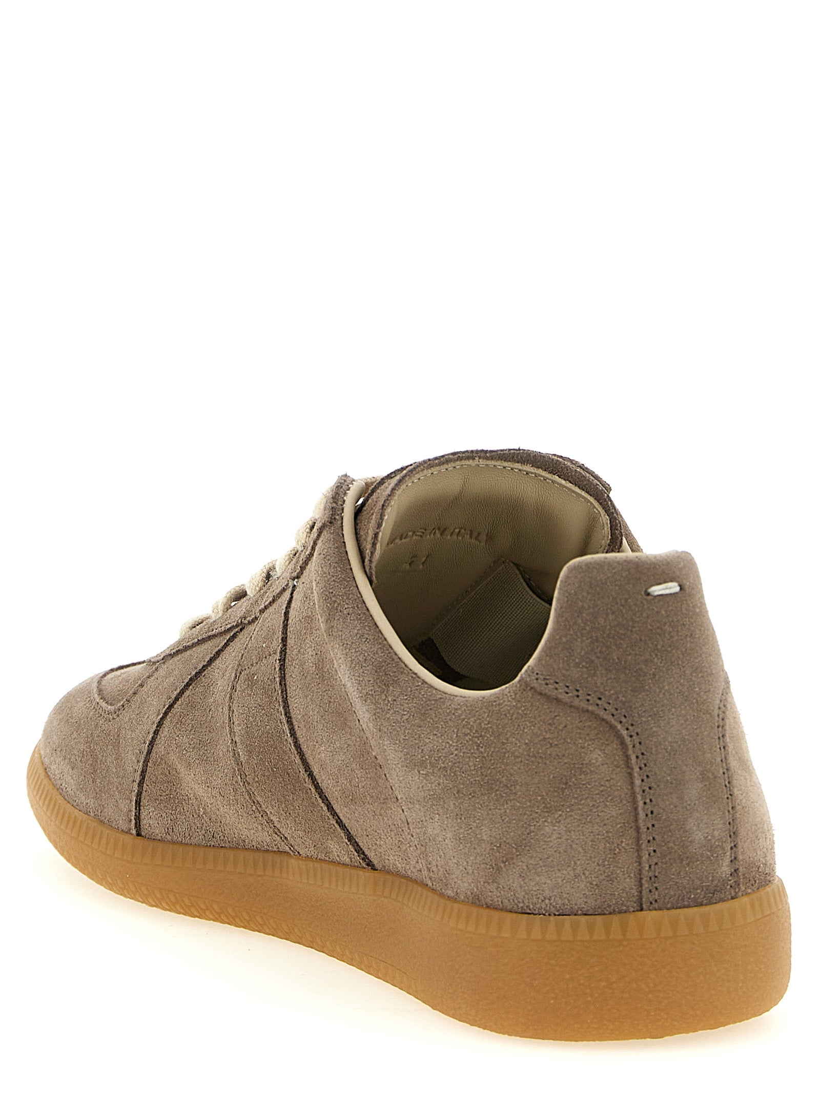 Maison Margiela Beige Calfskin Low Top Sneakers