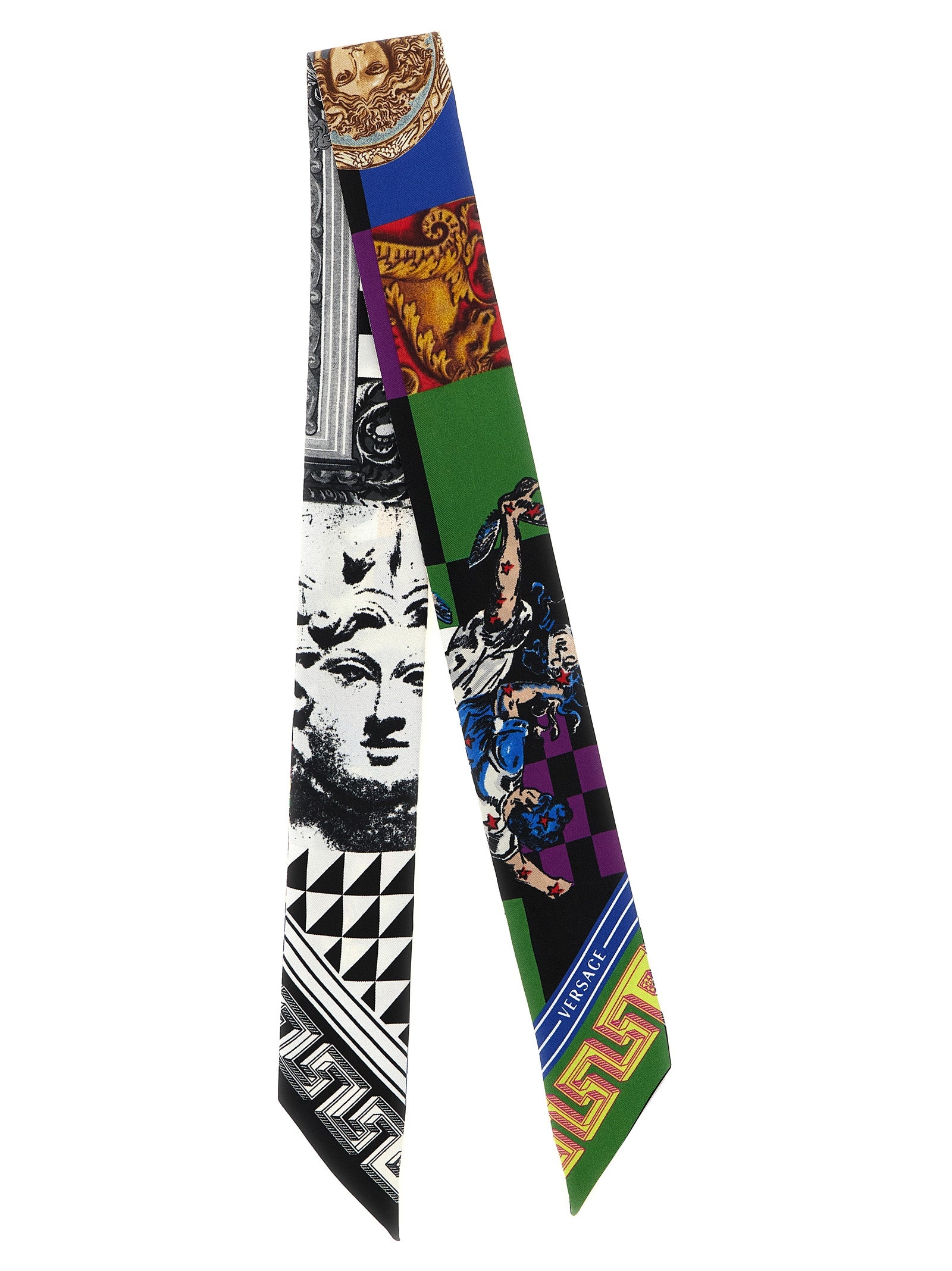 Versace Multicolor Silk Foulard